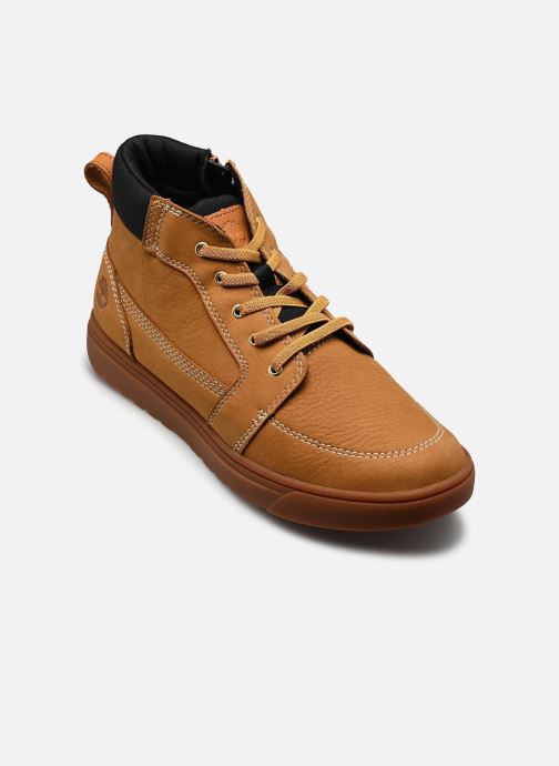 Timberland Baskets Lisbon Street MID zip SNEAKER marron