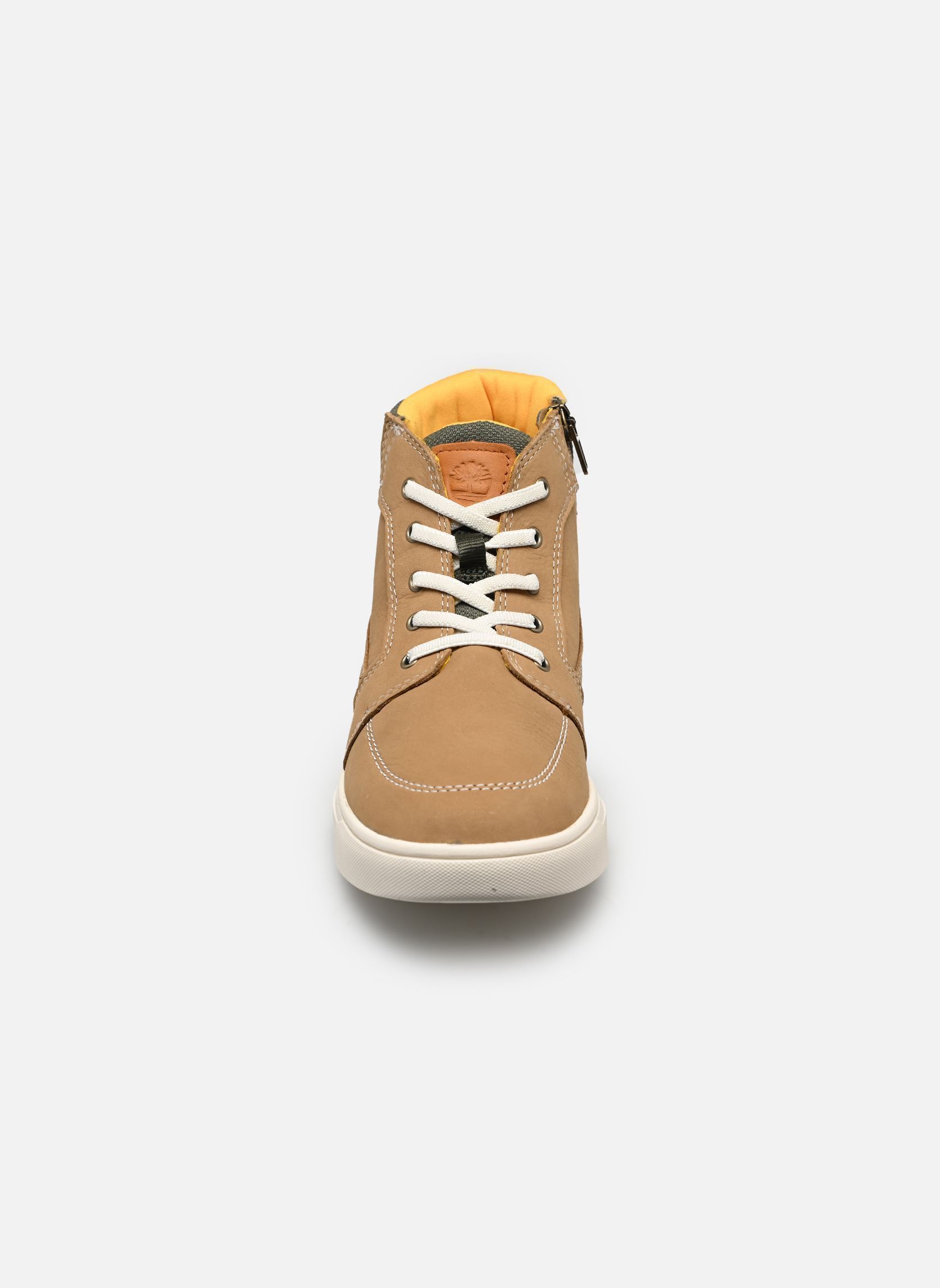 Baskets Lisbon Street MID zip SNEAKER beige Timberland Baskets Lisbon Street MID zip SNEAKER beige MD BEIGE NUBUCK W DK GRN