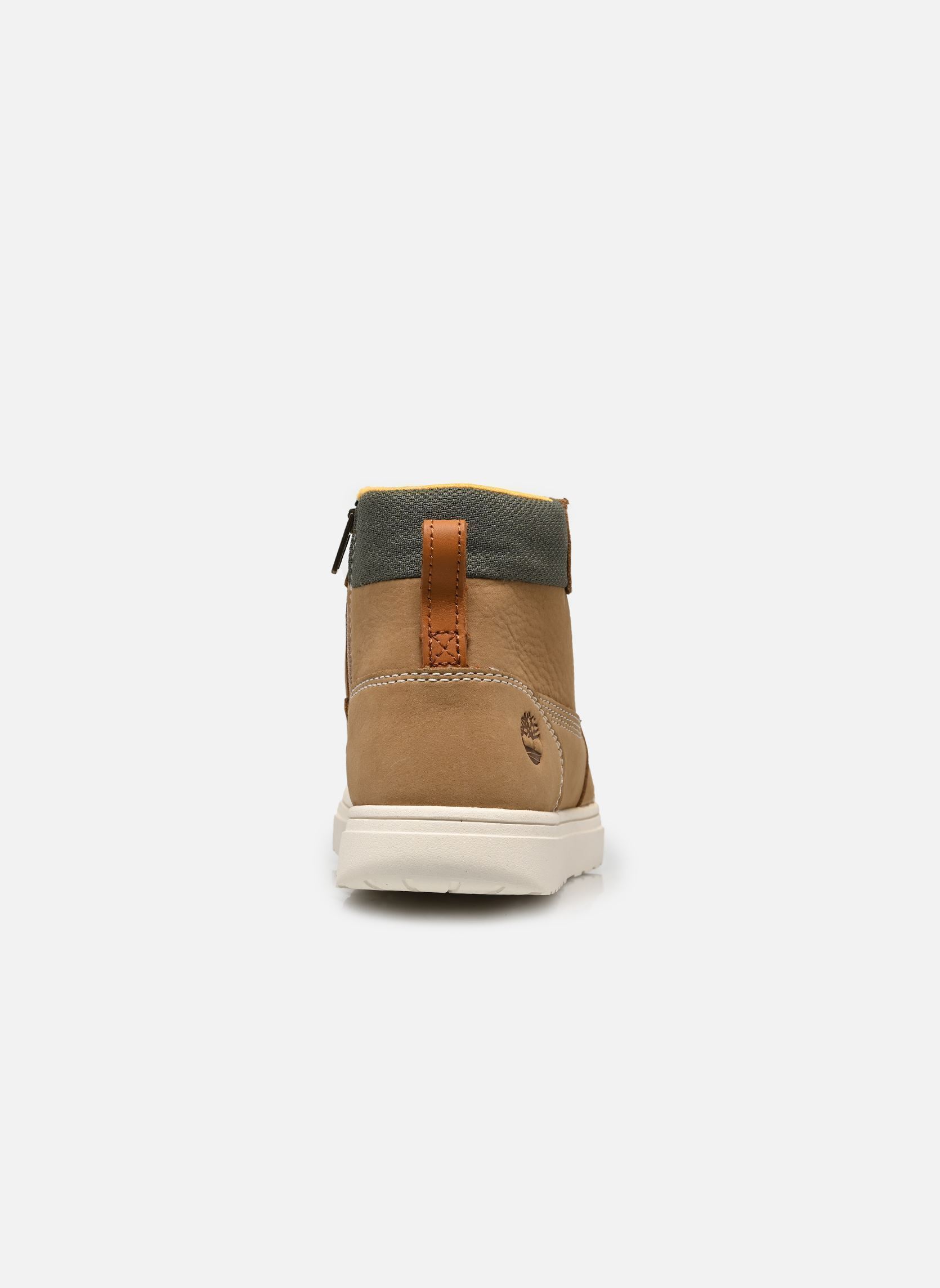 Baskets Lisbon Street MID zip SNEAKER beige Timberland Baskets Lisbon Street MID zip SNEAKER beige MD BEIGE NUBUCK W DK GRN