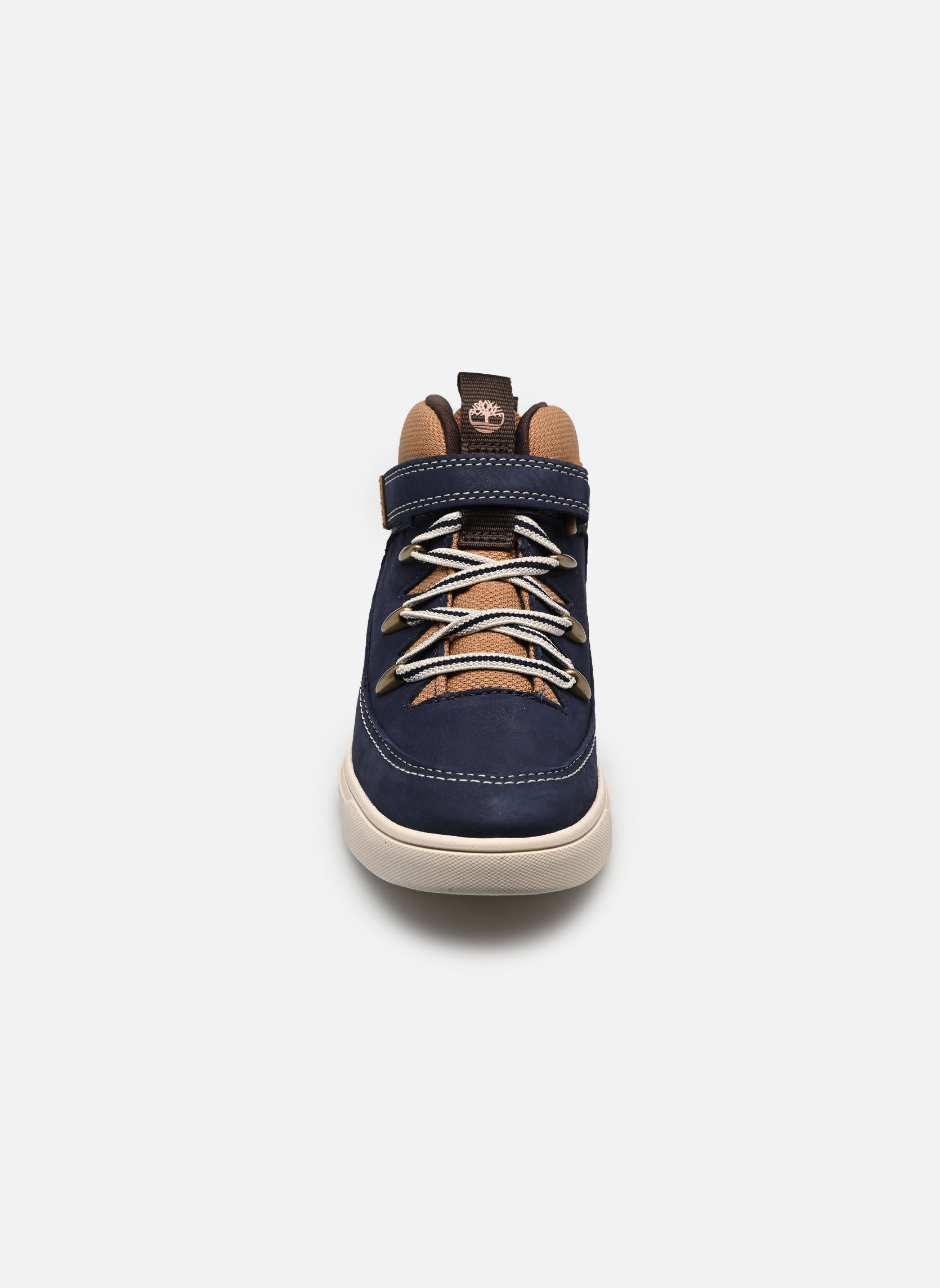 Baskets Lisbon Street mid sneaker garçon bleu Timberland Baskets Lisbon Street mid sneaker garçon bleu DK BLUE NUBUCK W MD BROWN