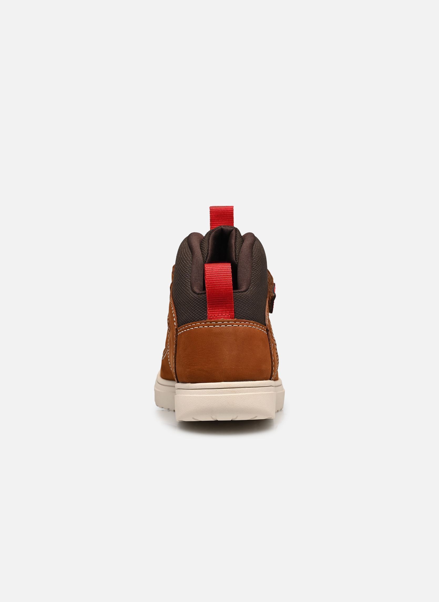 Baskets Lisbon Street mid sneaker marron Timberland Baskets Lisbon Street mid sneaker marron RUST NUBUCK W DARK BROWN