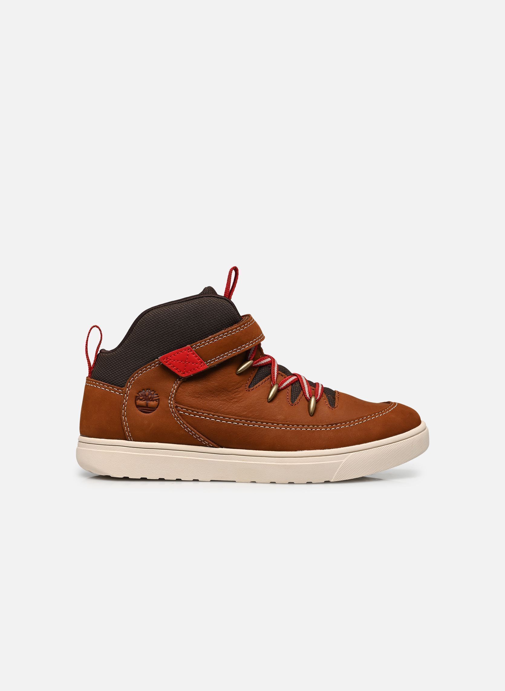 Baskets Lisbon Street mid sneaker marron Timberland Baskets Lisbon Street mid sneaker marron RUST NUBUCK W DARK BROWN