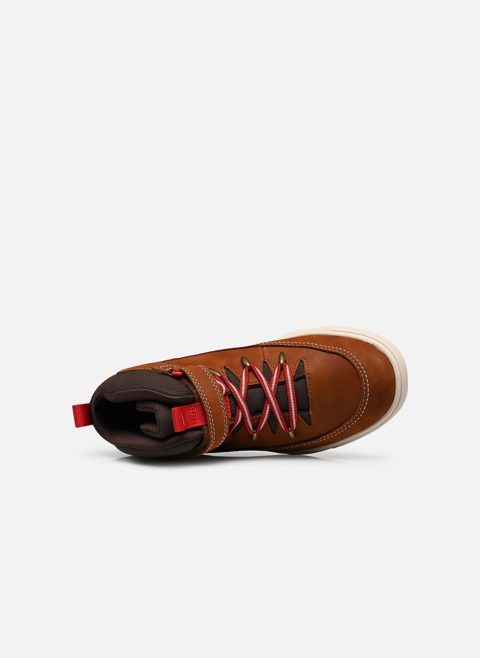 Baskets Lisbon Street mid sneaker marron Timberland Baskets Lisbon Street mid sneaker marron RUST NUBUCK W DARK BROWN