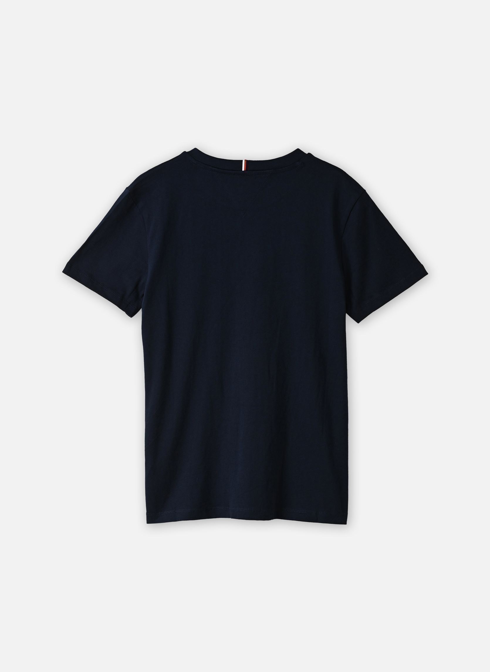 T-Shirts Essential Logo Tee SS jungen marineblau Tommy Hilfiger T-Shirts Essential Logo Tee SS jungen marineblau DARK BLUE