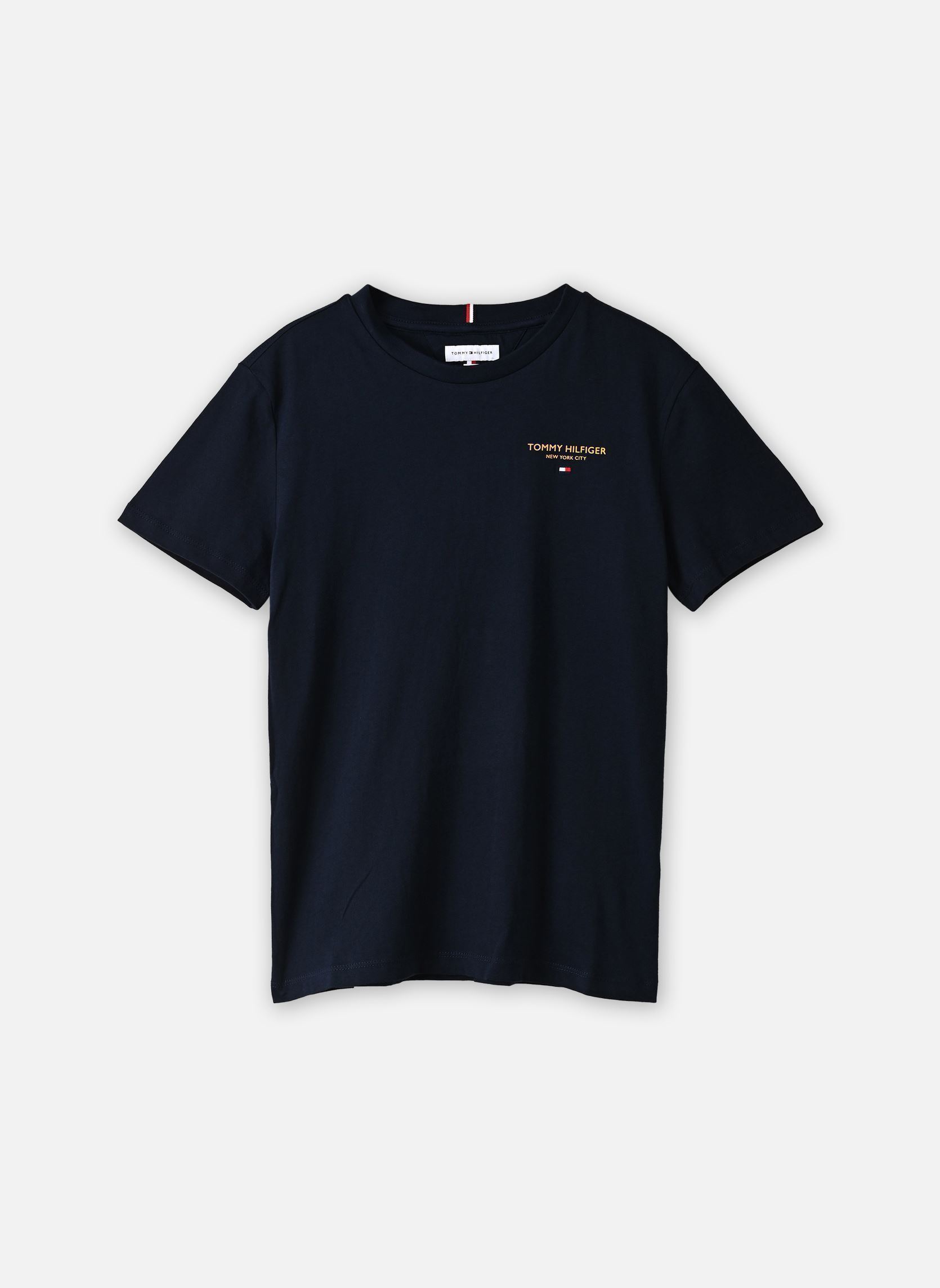 T-Shirts Essential Logo Tee SS jungen marineblau Tommy Hilfiger T-Shirts Essential Logo Tee SS jungen marineblau DARK BLUE