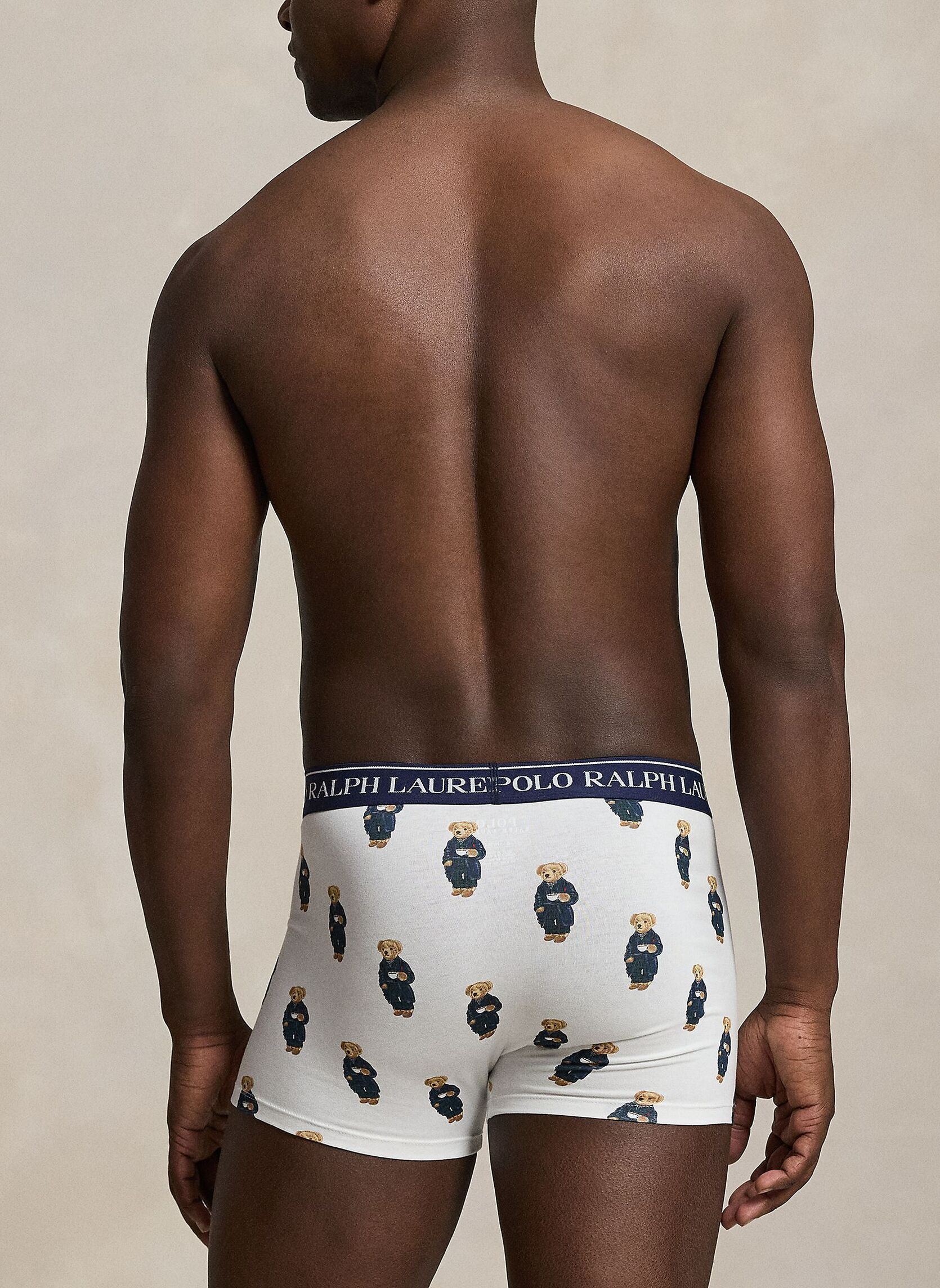 Unterwäsche 3 slips-boxers classiques coton stretch herren mehrfarbig Polo Ralph Lauren Unterwäsche 3 slips-boxers classiques coton stretch herren mehrfarbig 3PK NP NVY/VERANOGRN/WHITE AOB
