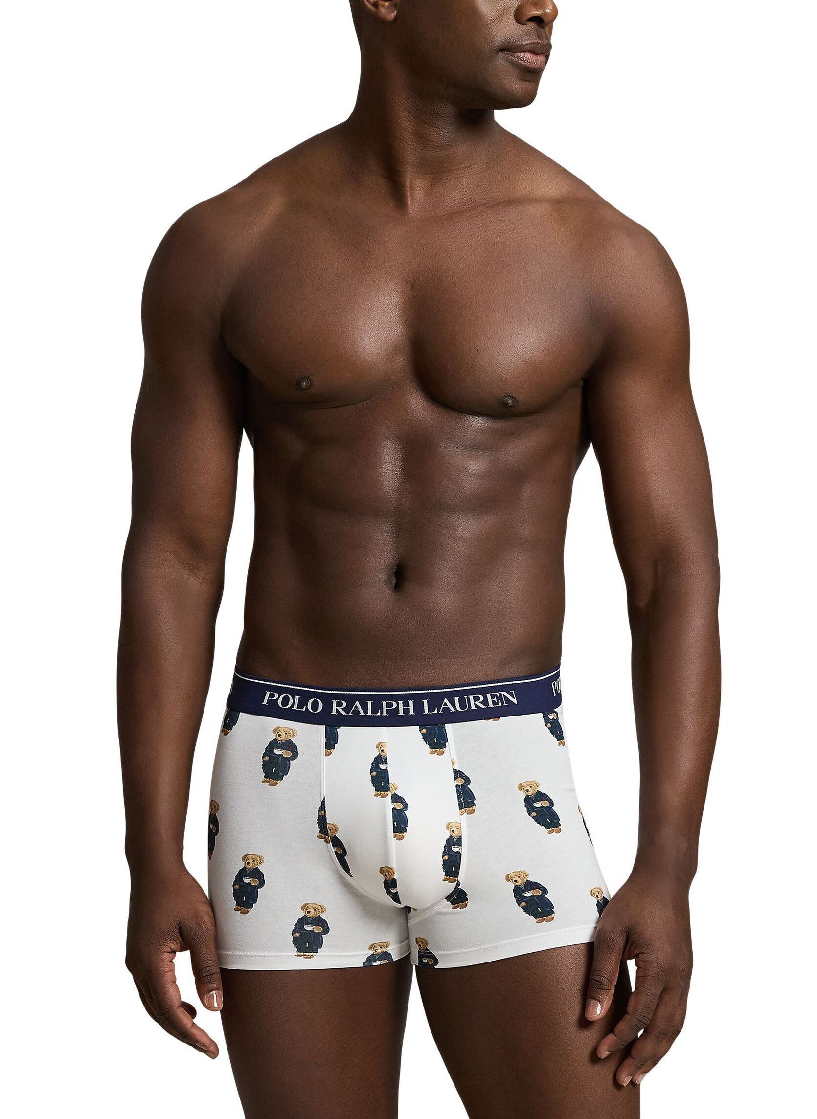 Unterwäsche 3 slips-boxers classiques coton stretch herren mehrfarbig Polo Ralph Lauren Unterwäsche 3 slips-boxers classiques coton stretch herren mehrfarbig 3PK NP NVY/VERANOGRN/WHITE AOB
