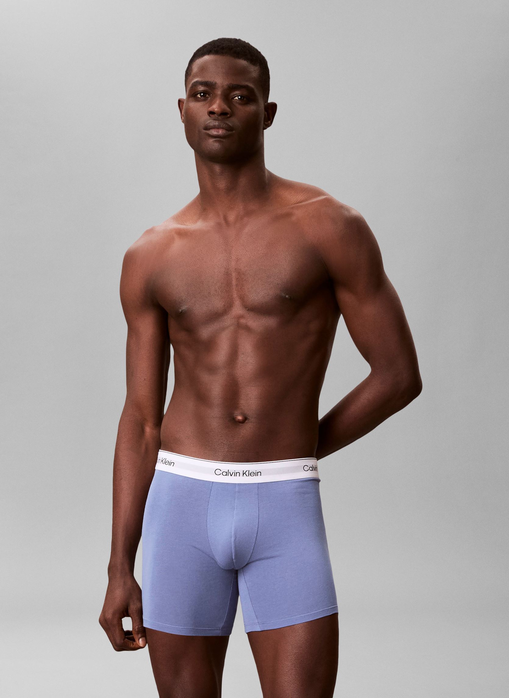 Unterwäsche Boxer Brief 3Pk herren mehrfarbig Calvin Klein Unterwäsche Boxer Brief 3Pk herren mehrfarbig WHITE/BLUE TULIP/TURBULENCE