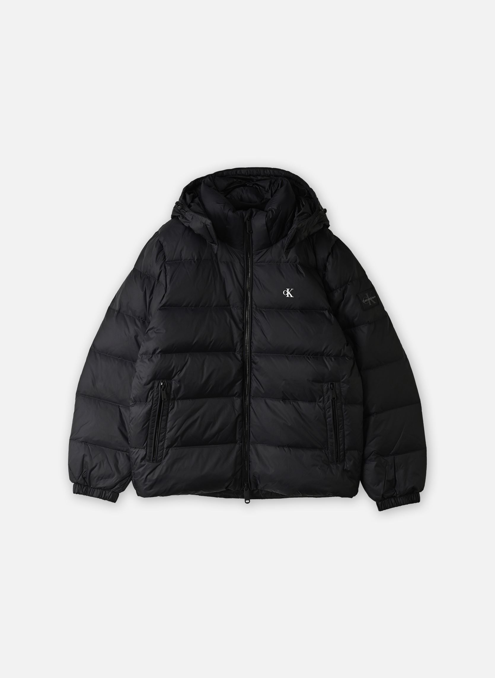 Doudounes Ls Nyln Zp Off Hod homme noir Calvin Klein Jeans Doudounes Ls Nyln Zp Off Hod homme noir BLACK 050000