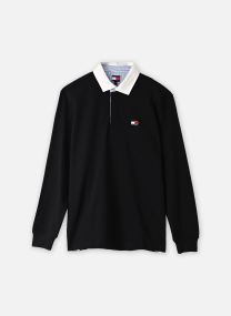 Polos Tjm Ess Badge Rugby homme noir Tommy Jeans Polos Tjm Ess Badge Rugby homme noir BLACK