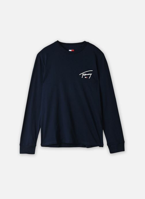 Tommy Jeans Tee-shirts Tjm Slim Signature LS Tee homme marine