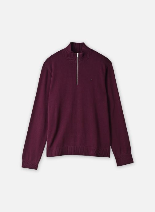 Tommy Jeans Pullover Tjm Slm Ess Light ¼ zip herren bordeaux