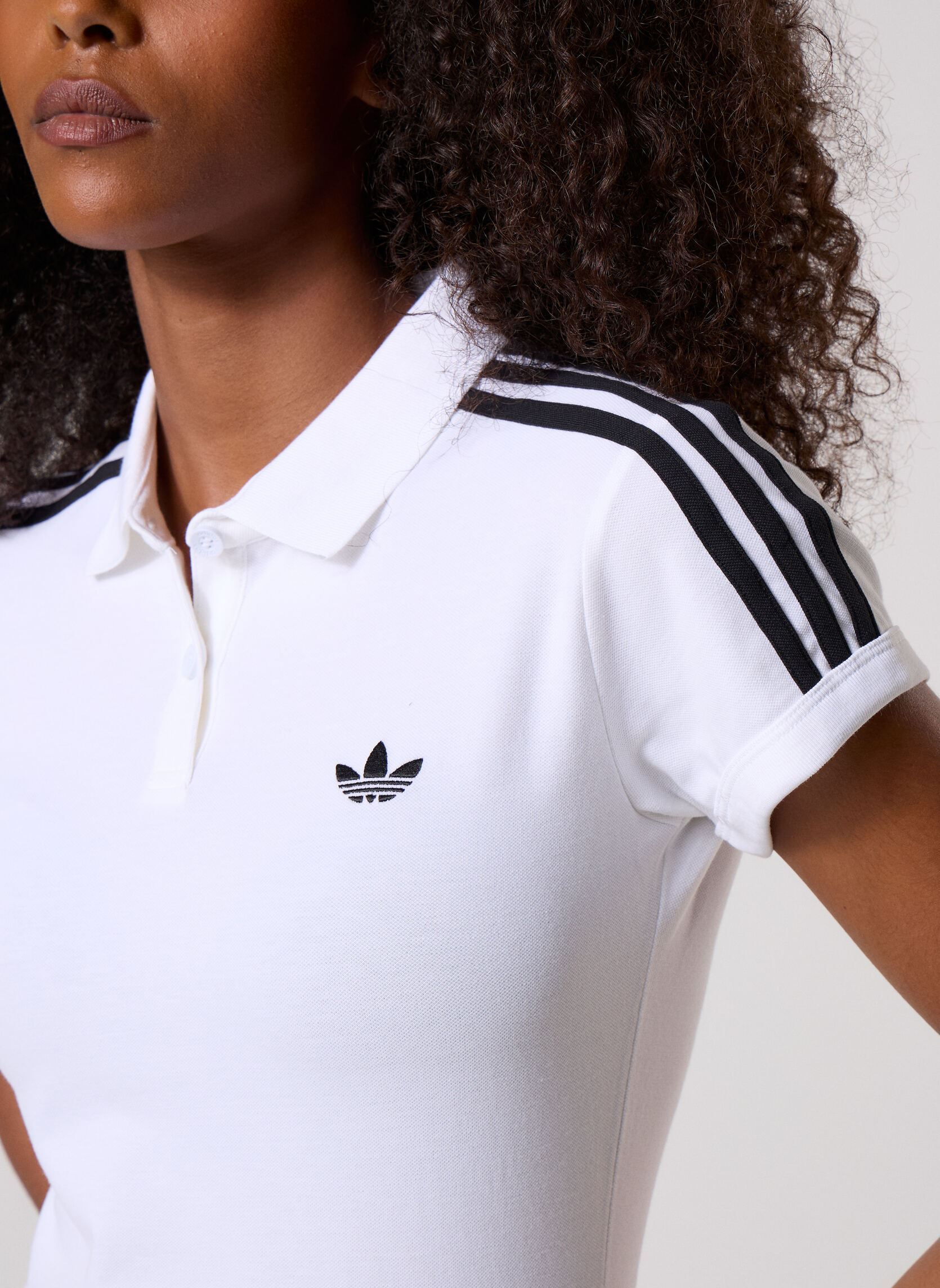 Polos 3S POLO femme blanc adidas originals Polos 3S POLO femme blanc WHITE/BLACK