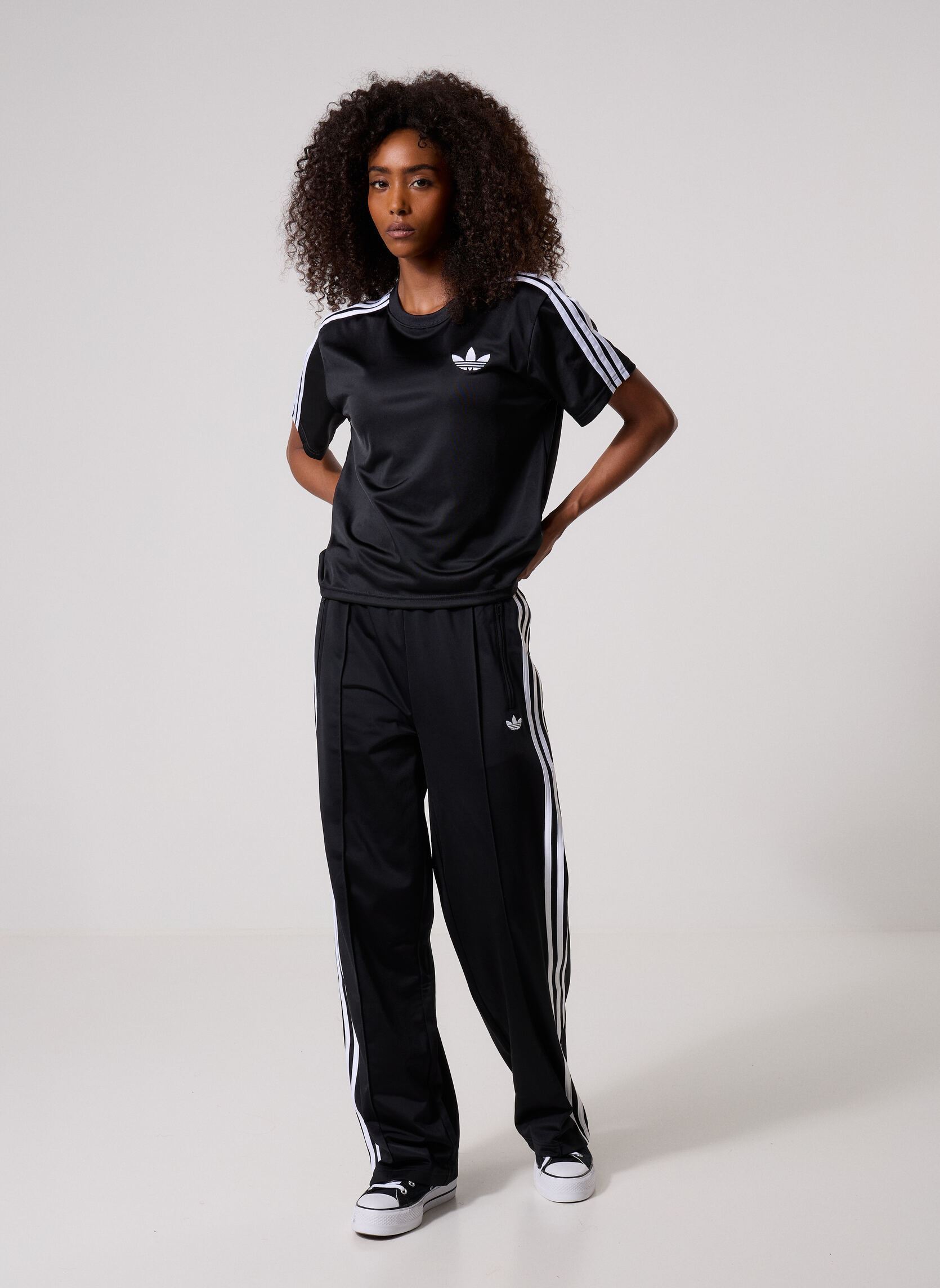 Bas de jogging FB LOOSE TP femme noir adidas originals Bas de jogging FB LOOSE TP femme noir BLACK/WHITE
