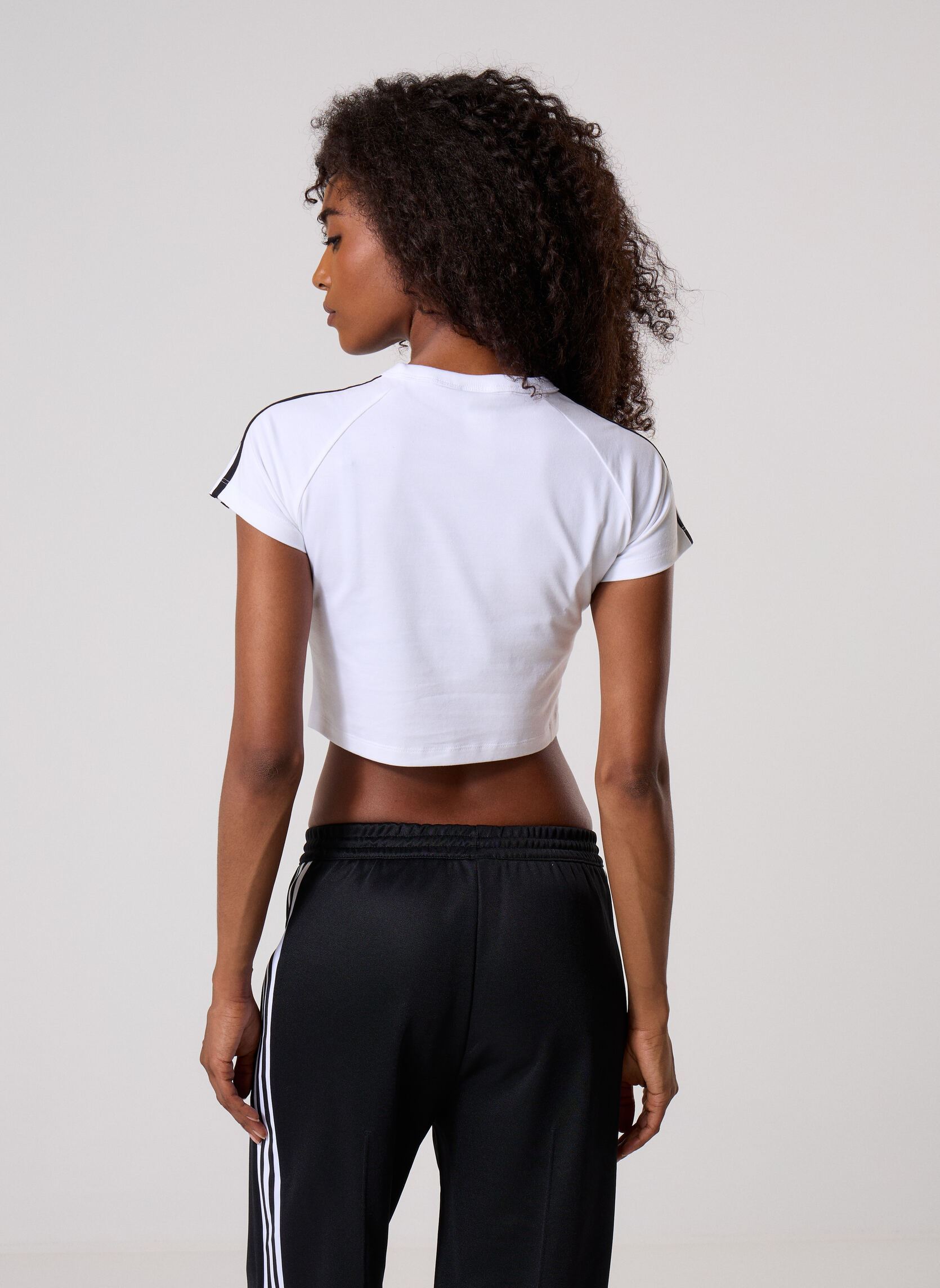 T-shirts SST BABY TEE dames wit adidas originals T-shirts SST BABY TEE dames wit WHITE/WHITE/BLACK