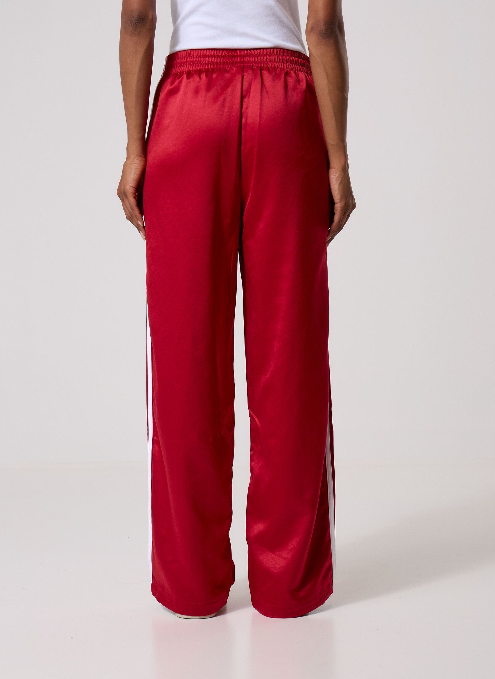 Bas de jogging SST LOOSE TP femme rouge adidas originals Bas de jogging SST LOOSE TP femme rouge TMVIRE/WHITE