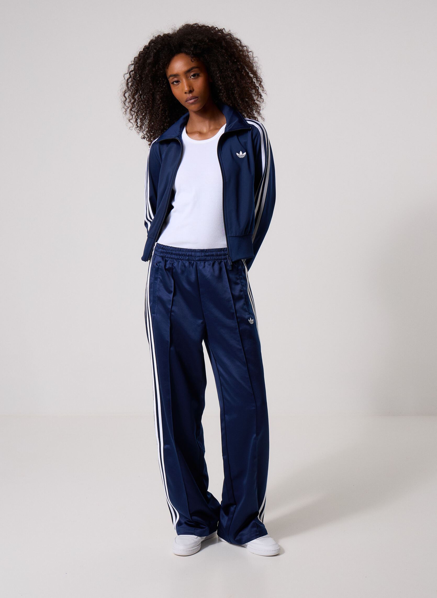 Bas de jogging SST LOOSE TP femme bleu adidas originals Bas de jogging SST LOOSE TP femme bleu NINDIG/WHITE