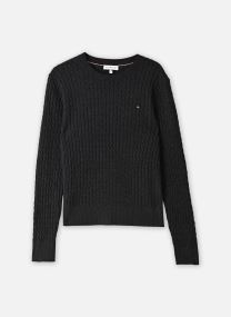 Pulls Cotton Cable Fine Gg femme gris Tommy Hilfiger Pulls Cotton Cable Fine Gg femme gris DARK GREY HEATHER