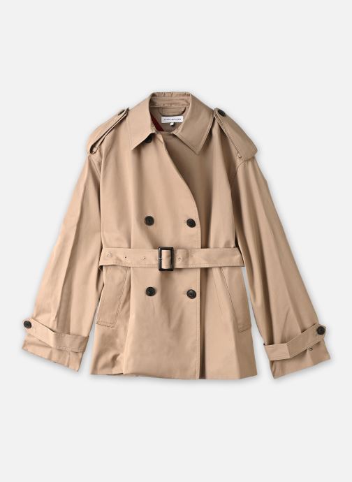 Tommy Hilfiger Trench-coats Cotton Short Trench femme beige
