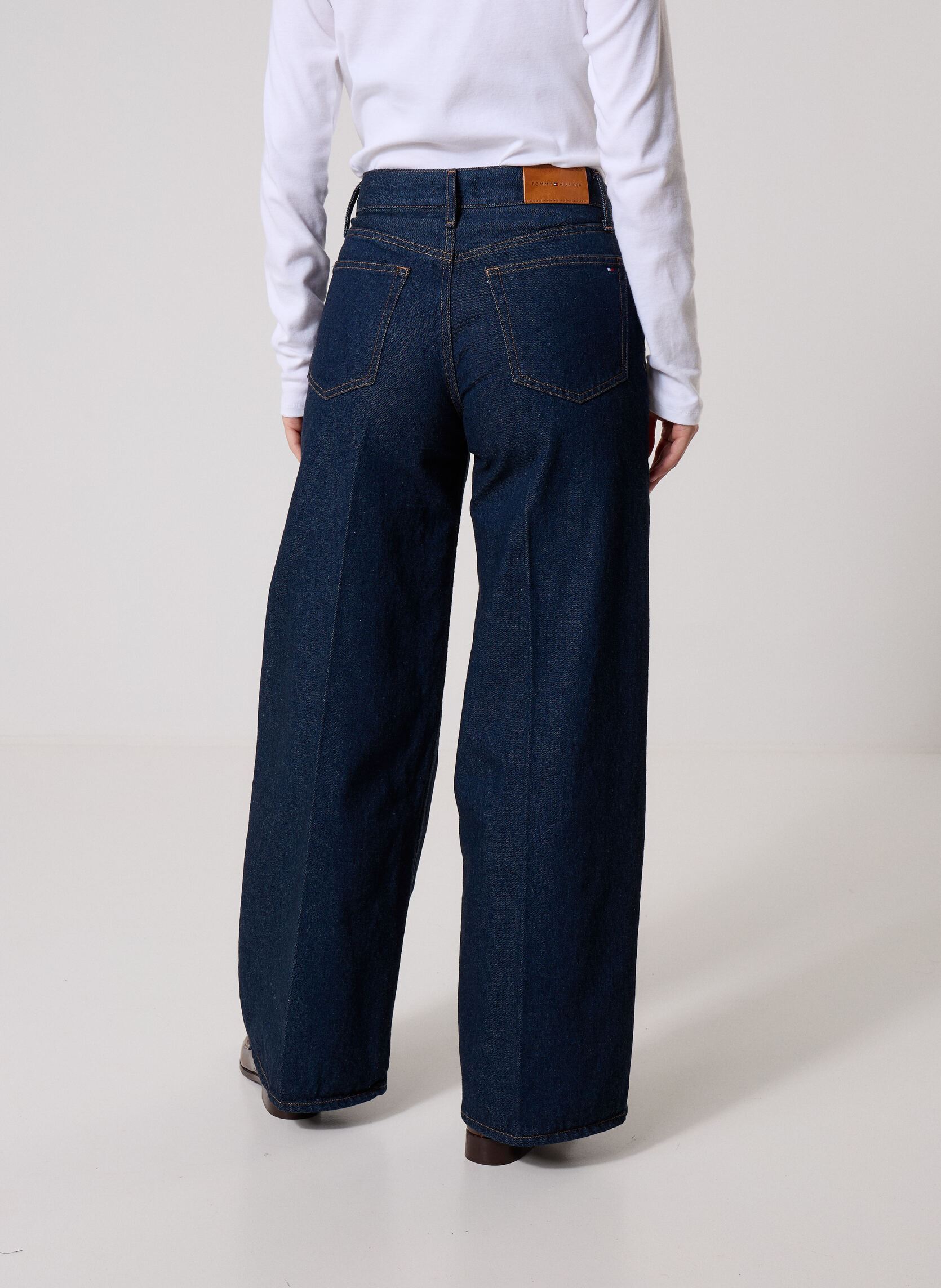 Jeans Indie High Rise Wide damen marineblau Tommy Hilfiger Jeans Indie High Rise Wide damen marineblau RINSE NEW DOREEN
