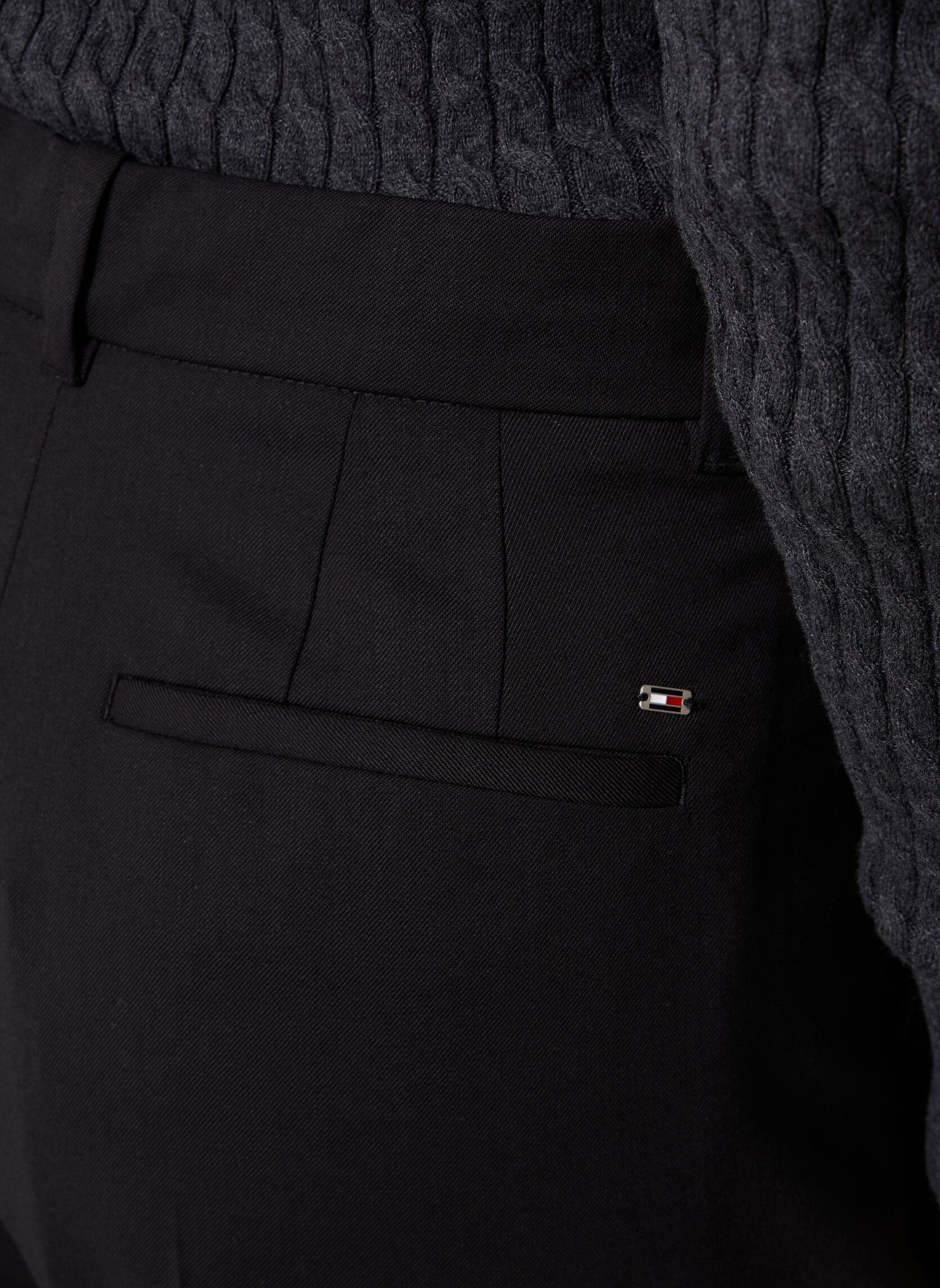 Pantalons Timeless Wool Wide Pant femme noir Tommy Hilfiger Pantalons Timeless Wool Wide Pant femme noir BLACK