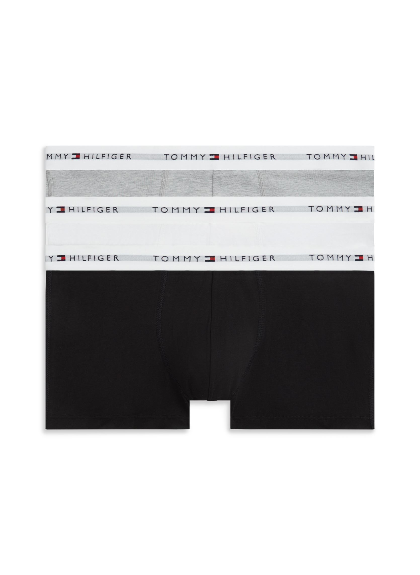 Sous-vêtements 3P Low Rise Trunk homme multicolore Tommy Hilfiger Sous-vêtements 3P Low Rise Trunk homme multicolore BLK/WHITE/LGHT GRY HTHR