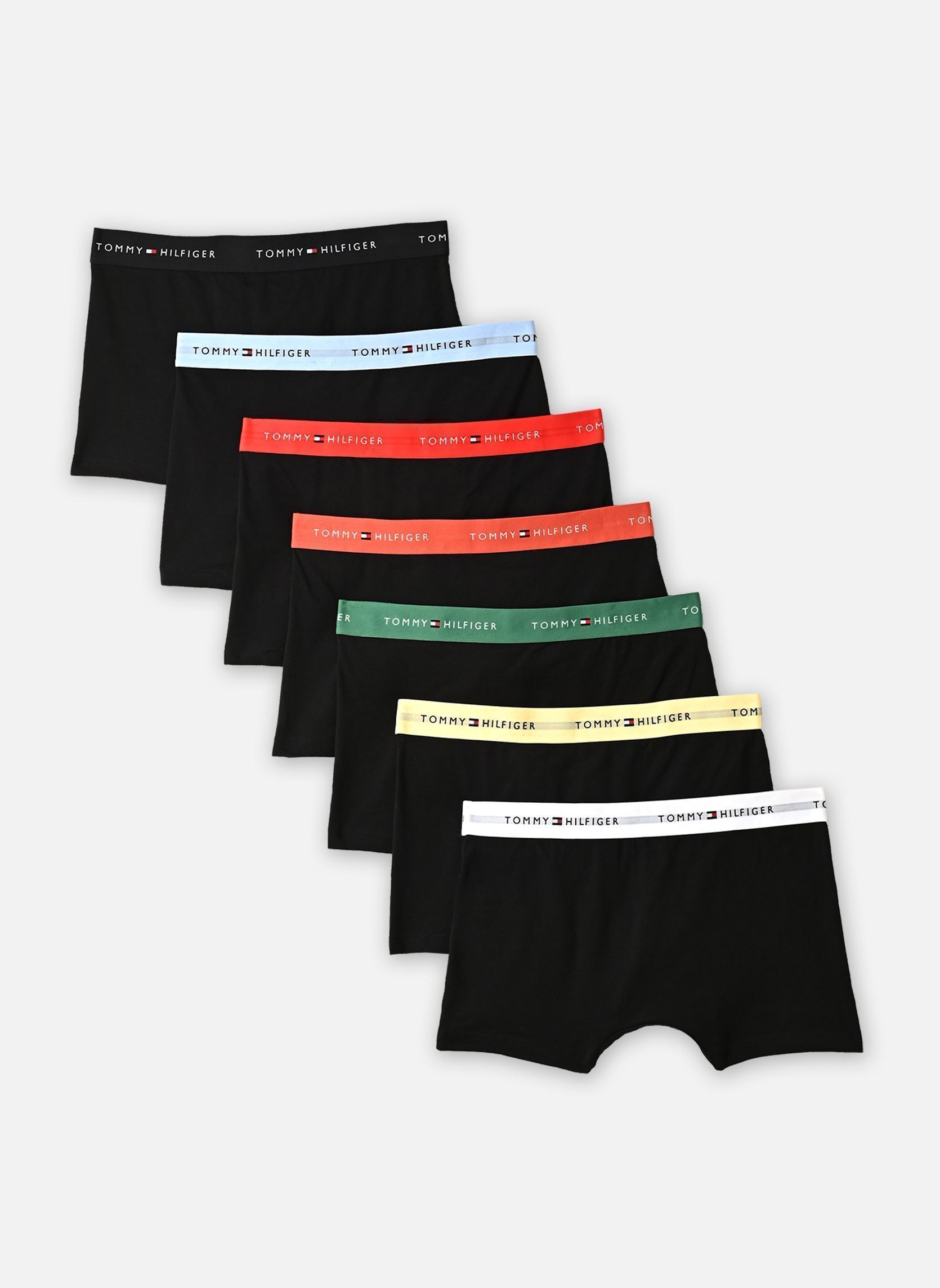 Sous-vêtements 7P Trunk Wb homme noir Tommy Hilfiger Sous-vêtements 7P Trunk Wb homme noir B//AL GR/BK/LT D/BR V/CH BL/FR