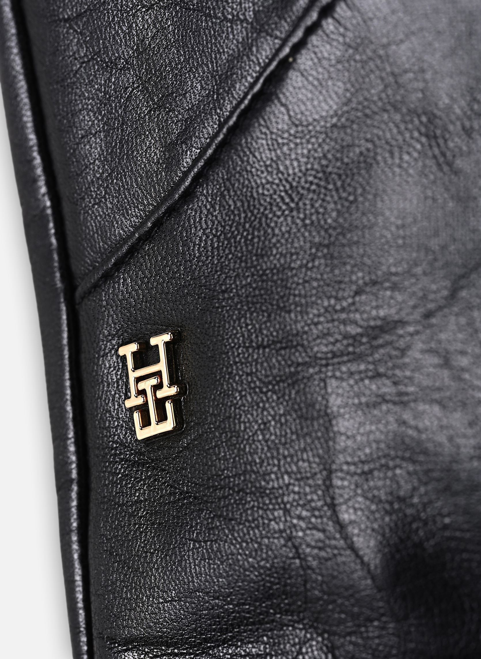 Gants et mitaines Th Elevated Chic Leather femme noir Tommy Hilfiger Gants et mitaines Th Elevated Chic Leather femme noir BLACK