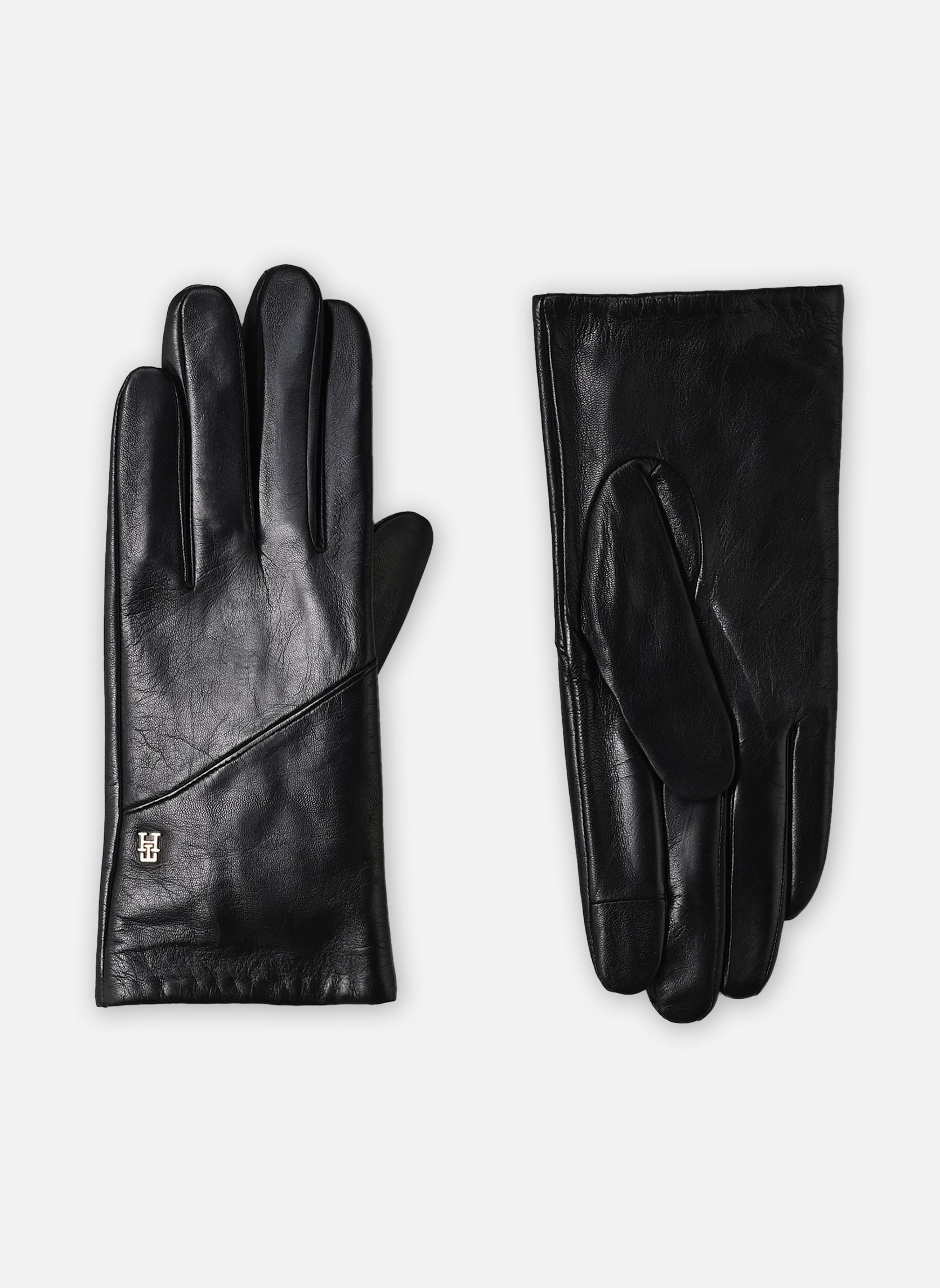 Gants et mitaines Th Elevated Chic Leather femme noir Tommy Hilfiger Gants et mitaines Th Elevated Chic Leather femme noir BLACK