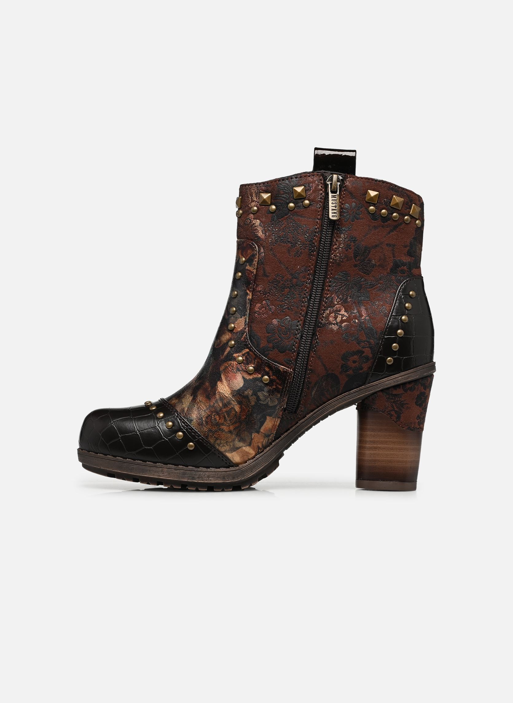 Bottines et boots 15M0162012 femme marron Mustang shoes Bottines et boots 15M0162012 femme marron MOKKA-MULTI