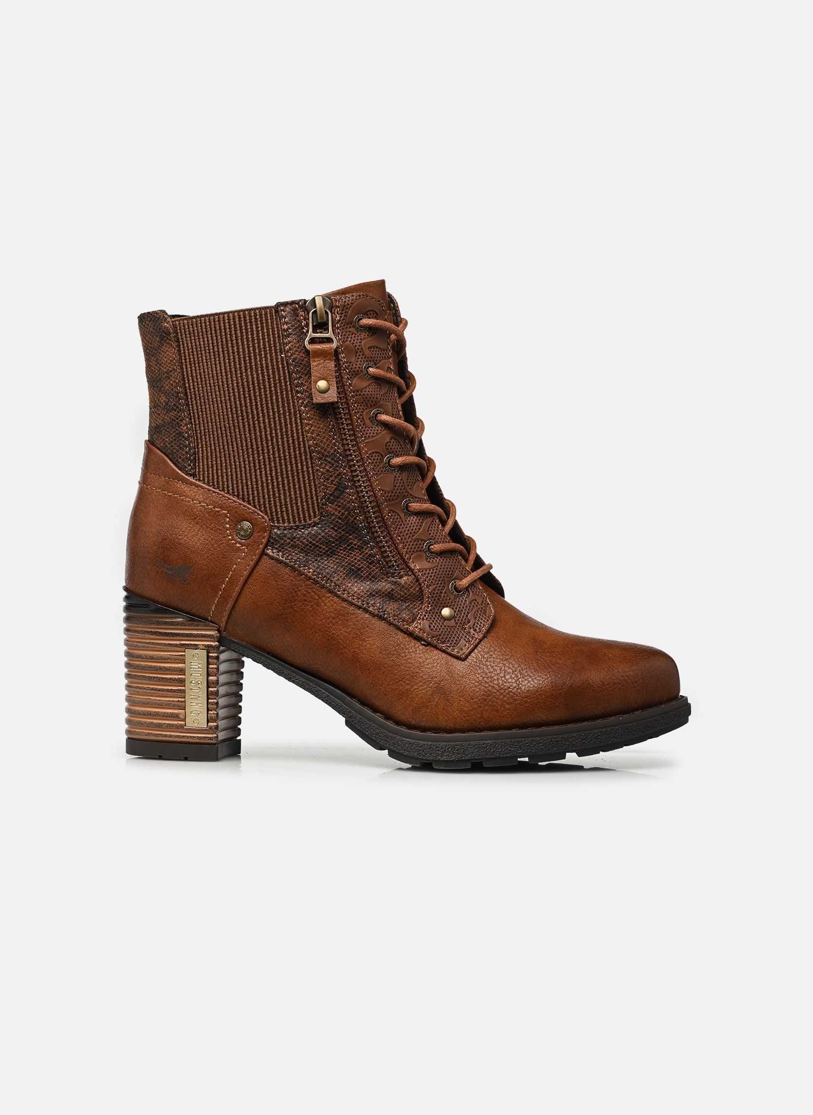 Bottines et boots 15M0182001 femme marron Mustang shoes Bottines et boots 15M0182001 femme marron BROWN