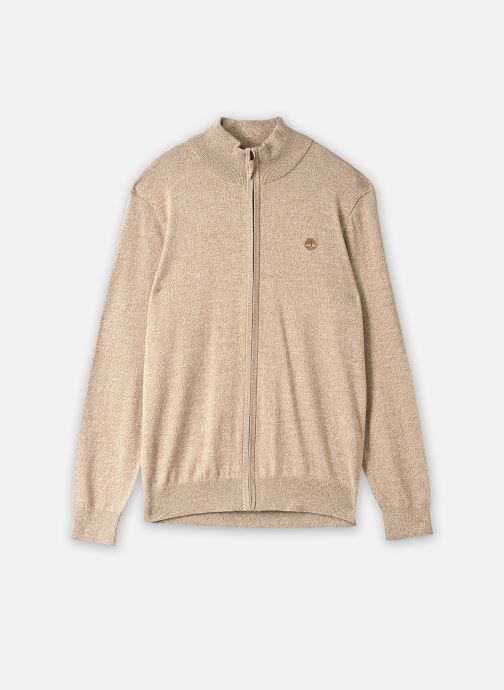Timberland Gilets Williams River Cotton Full Zip Sweater homme beige