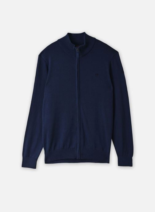 Timberland Gilets Williams River Cotton Full Zip Sweater homme bleu
