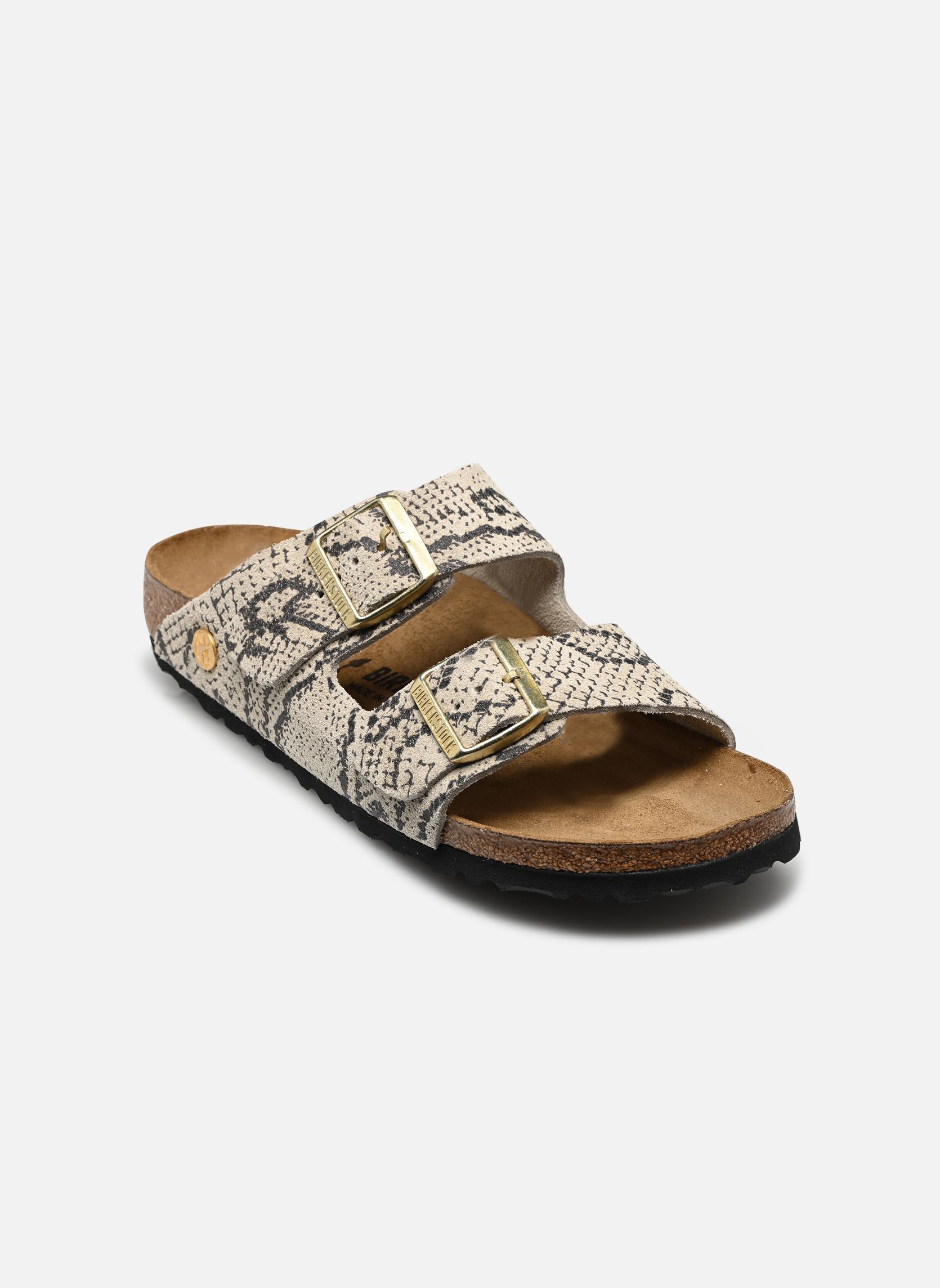 Mules et sabots Arizona Print Suede - Narrow femme gris Birkenstock Mules et sabots Arizona Print Suede - Narrow femme gris OYSTER