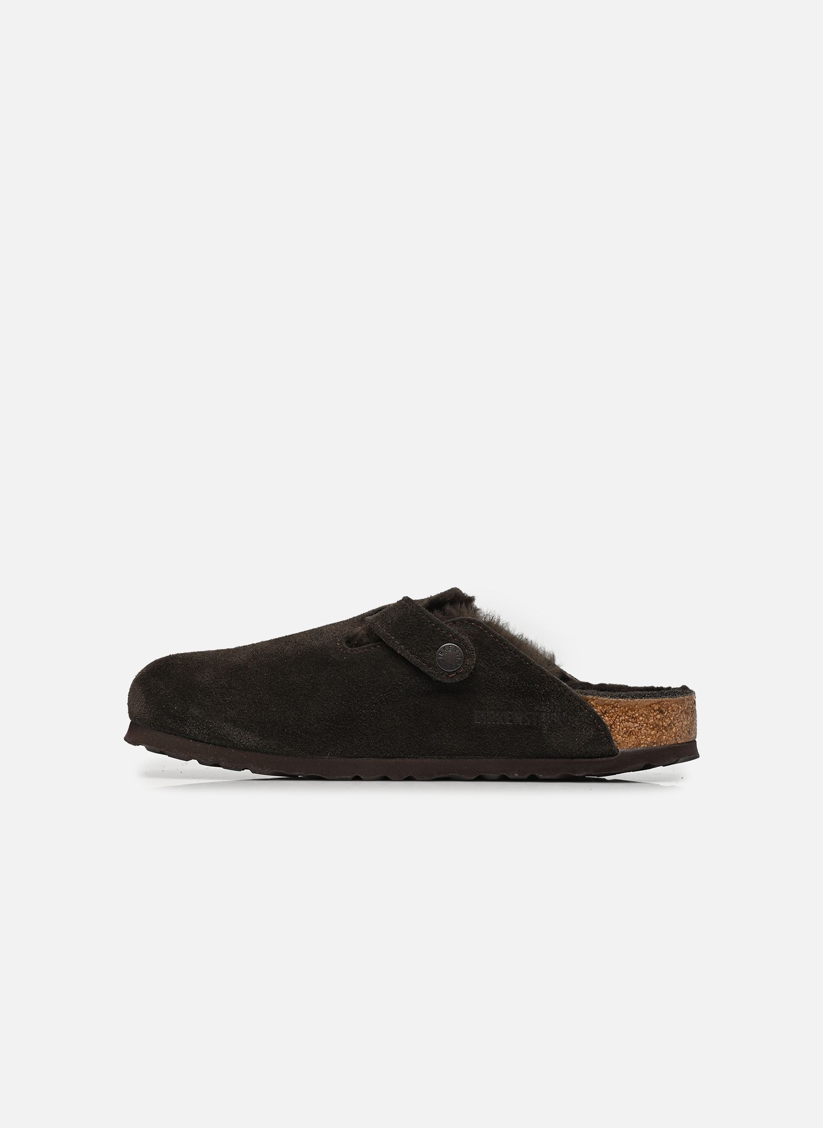 Mules et sabots Boston Shearling Suede - Narrow femme marron Birkenstock Mules et sabots Boston Shearling Suede - Narrow femme marron MOCCA