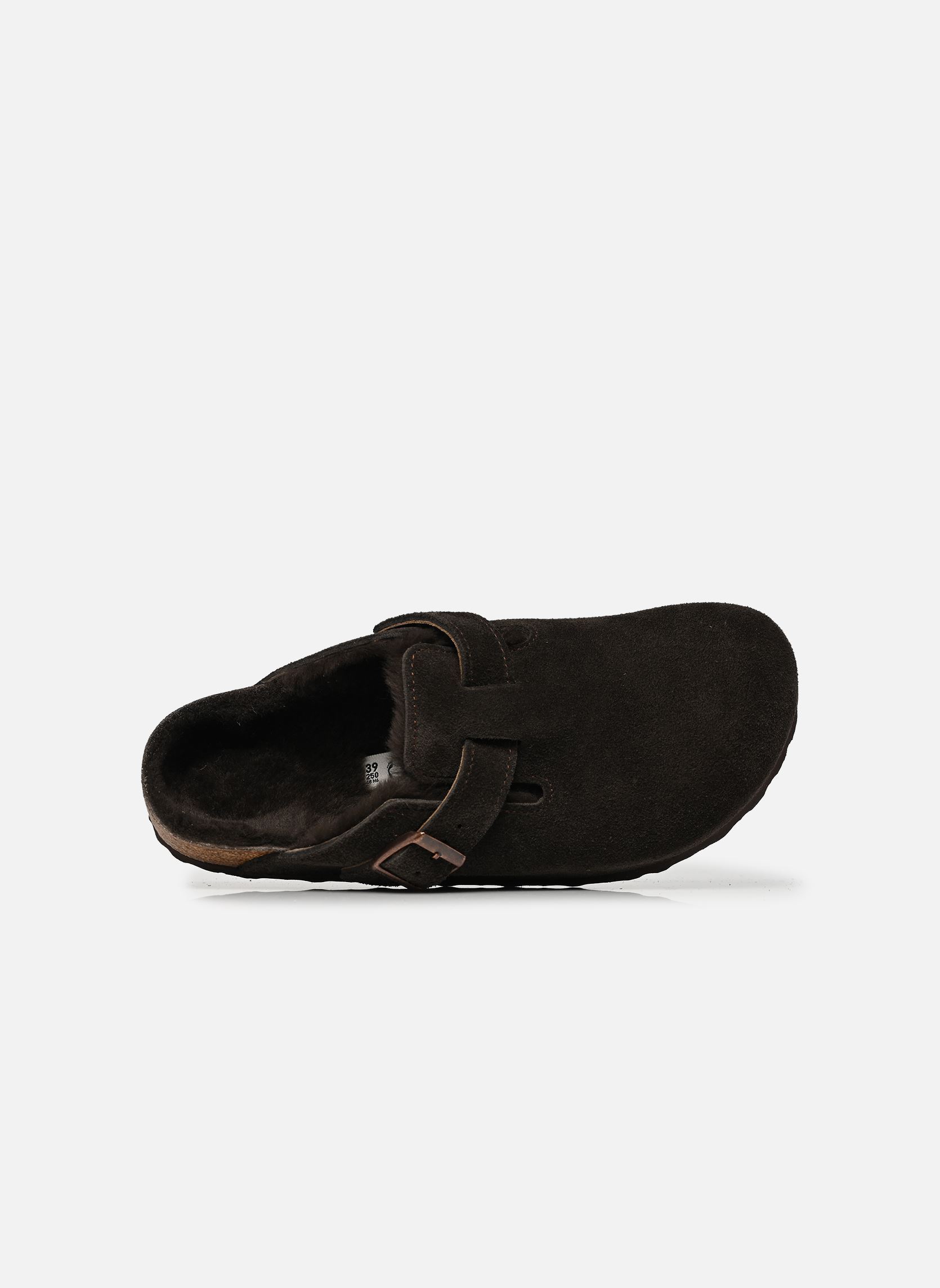 Mules et sabots Boston Shearling Suede - Narrow femme marron Birkenstock Mules et sabots Boston Shearling Suede - Narrow femme marron MOCCA