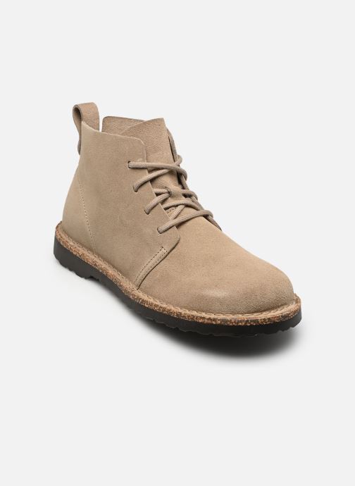 Birkenstock Bottines à lacets Uppsala Mid Suede - Narrow femme beige