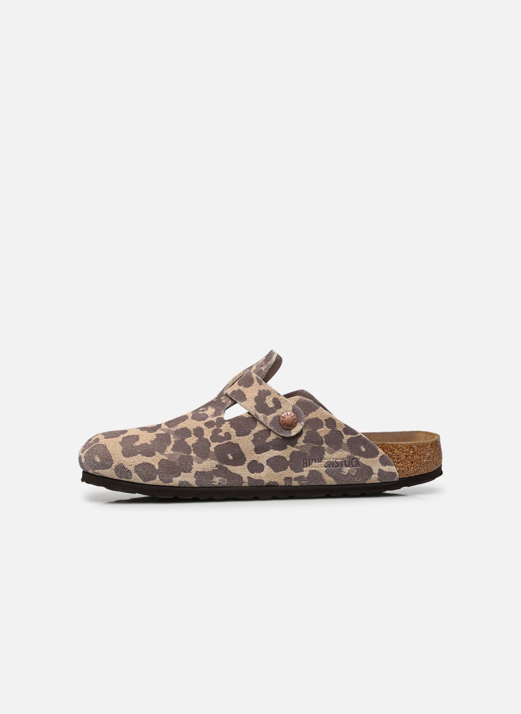 Mules et sabots Boston Print Suede - Narrow femme beige Birkenstock Mules et sabots Boston Print Suede - Narrow femme beige LEO SANDCASTLE
