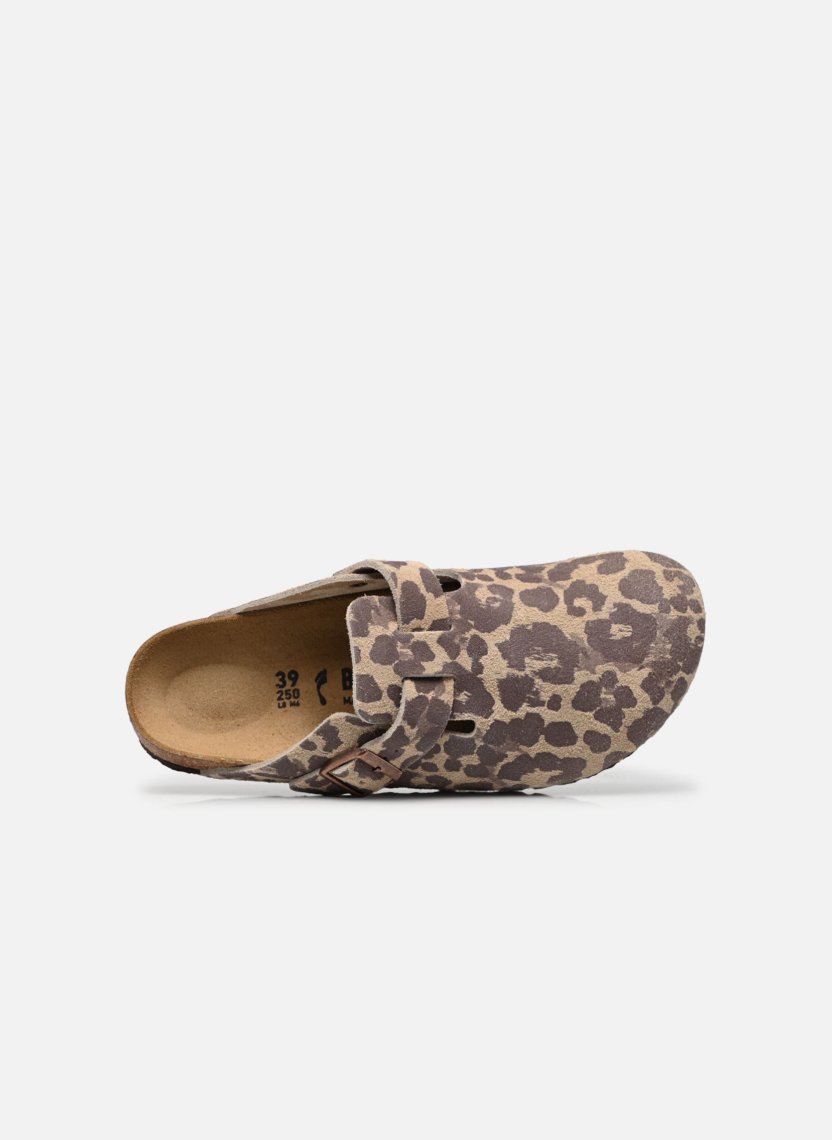 Mules et sabots Boston Print Suede - Narrow femme beige Birkenstock Mules et sabots Boston Print Suede - Narrow femme beige LEO SANDCASTLE