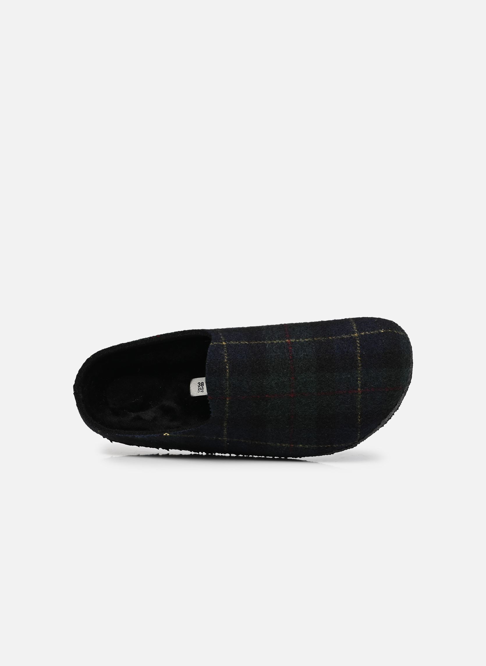 Hausschuhe Amsterdam Wrap Dip Feutre - Narrow damen grün Birkenstock Hausschuhe Amsterdam Wrap Dip Feutre - Narrow damen grün GREEN NAVY PLAID
