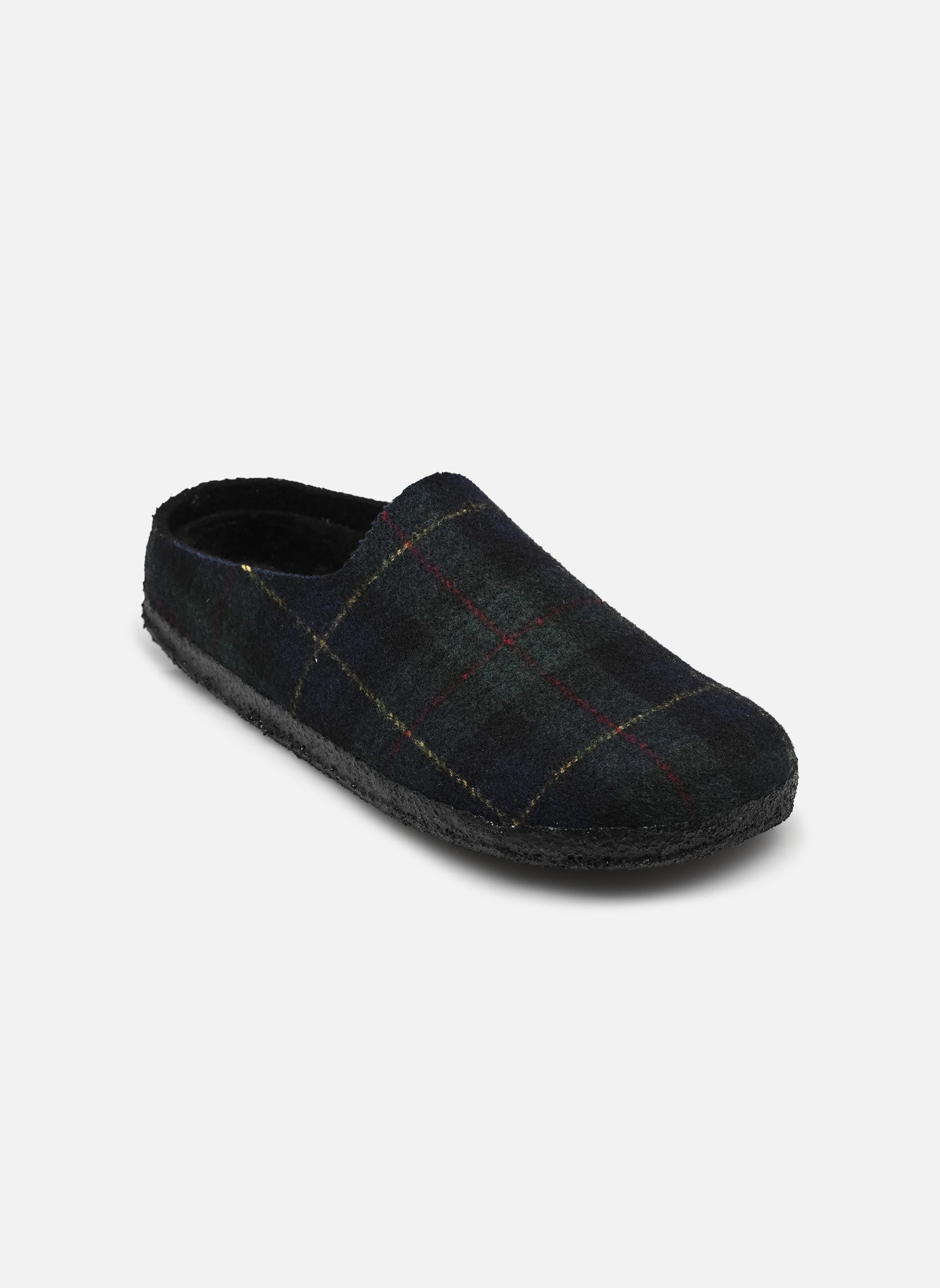 Hausschuhe Amsterdam Wrap Dip Feutre - Narrow damen grün Birkenstock Hausschuhe Amsterdam Wrap Dip Feutre - Narrow damen grün GREEN NAVY PLAID