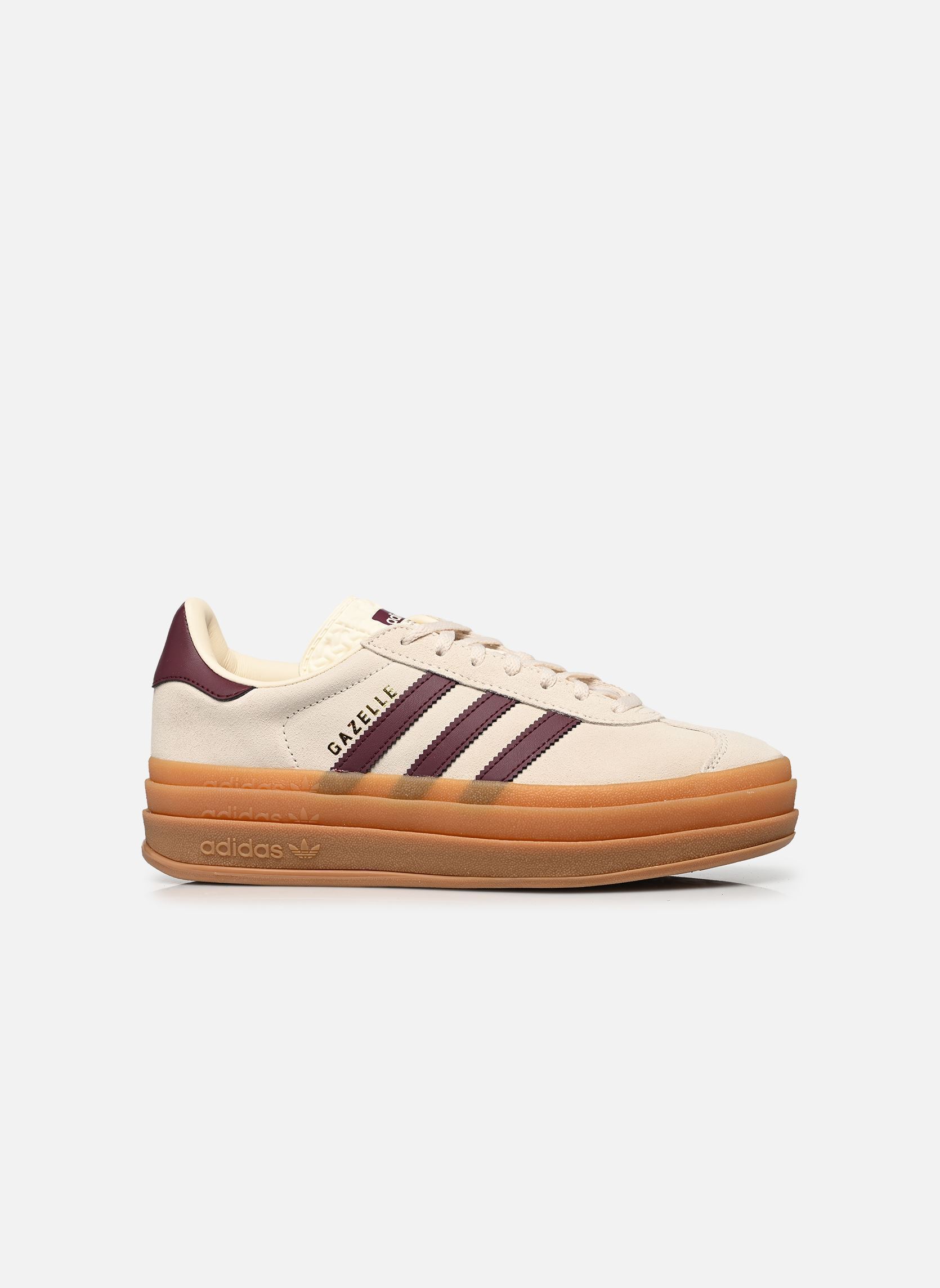 Baskets basses GAZELLE BOLD J fille beige adidas originals Baskets basses GAZELLE BOLD J fille beige CREWHT/MAROON/GOLDMT