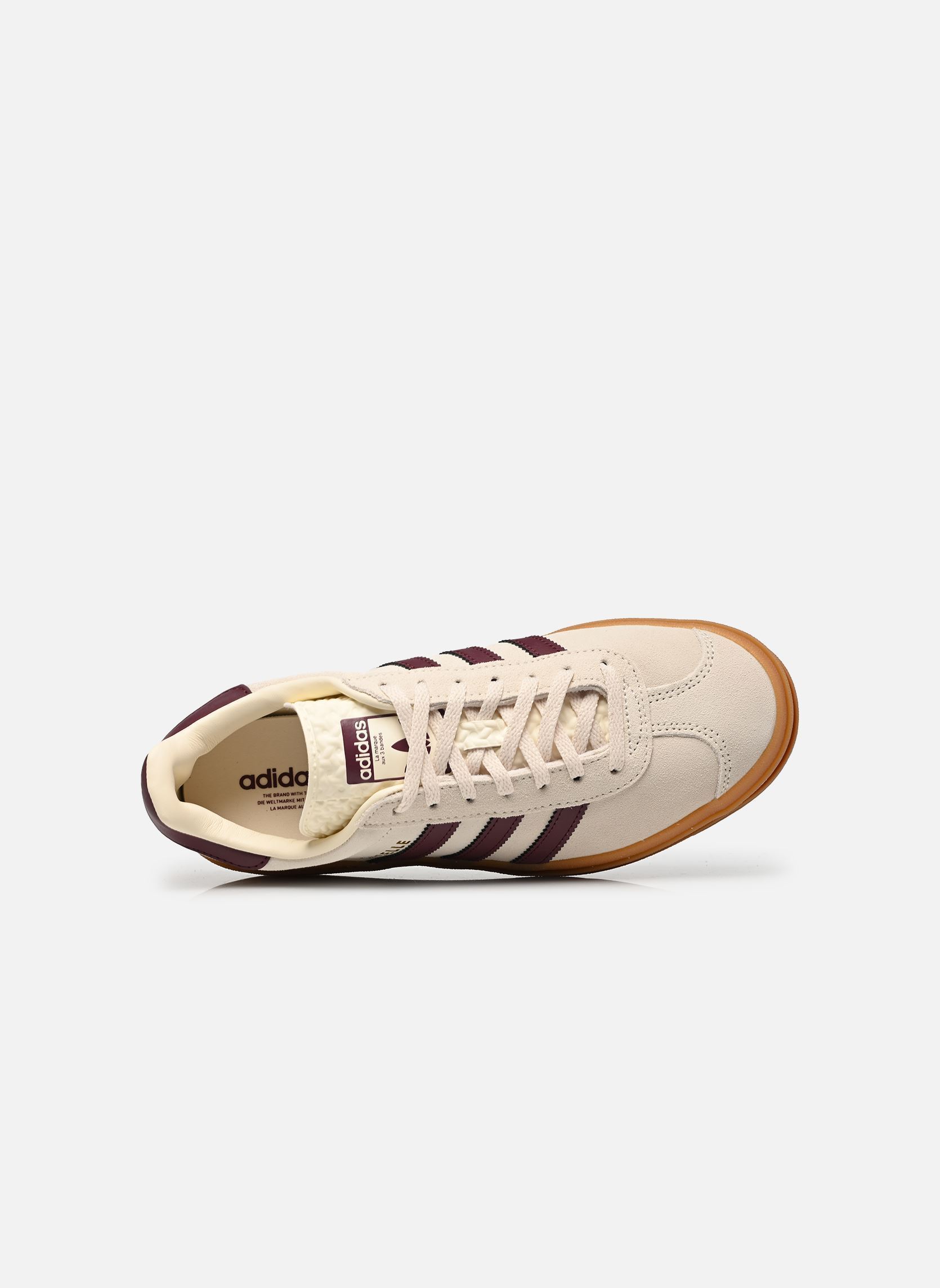 Baskets basses GAZELLE BOLD J fille beige adidas originals Baskets basses GAZELLE BOLD J fille beige CREWHT/MAROON/GOLDMT