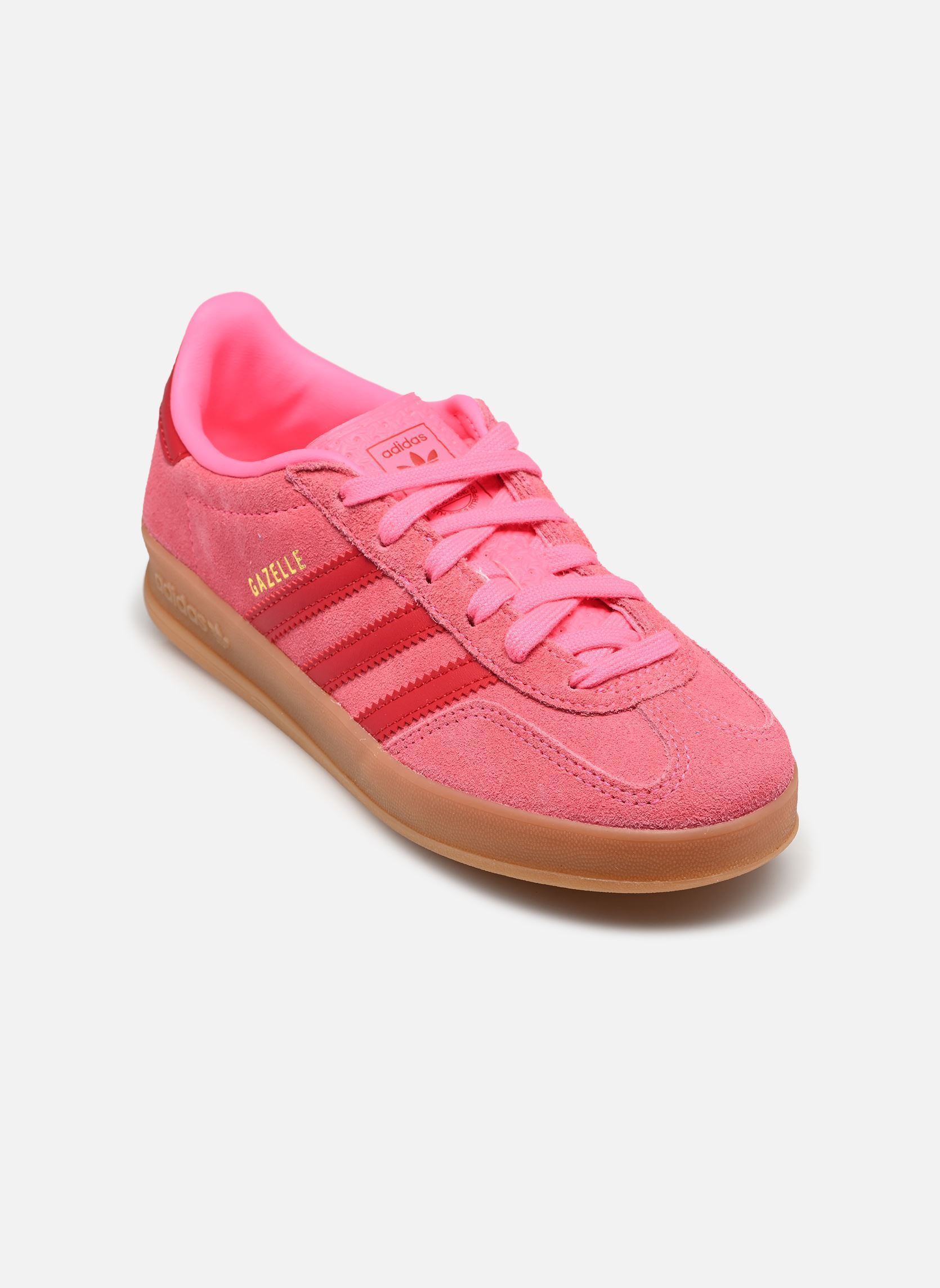 Baskets basses GAZELLE INDOOR C fille rose adidas originals Baskets basses GAZELLE INDOOR C fille rose LUCPNK/TMVIRE/GOLDMT
