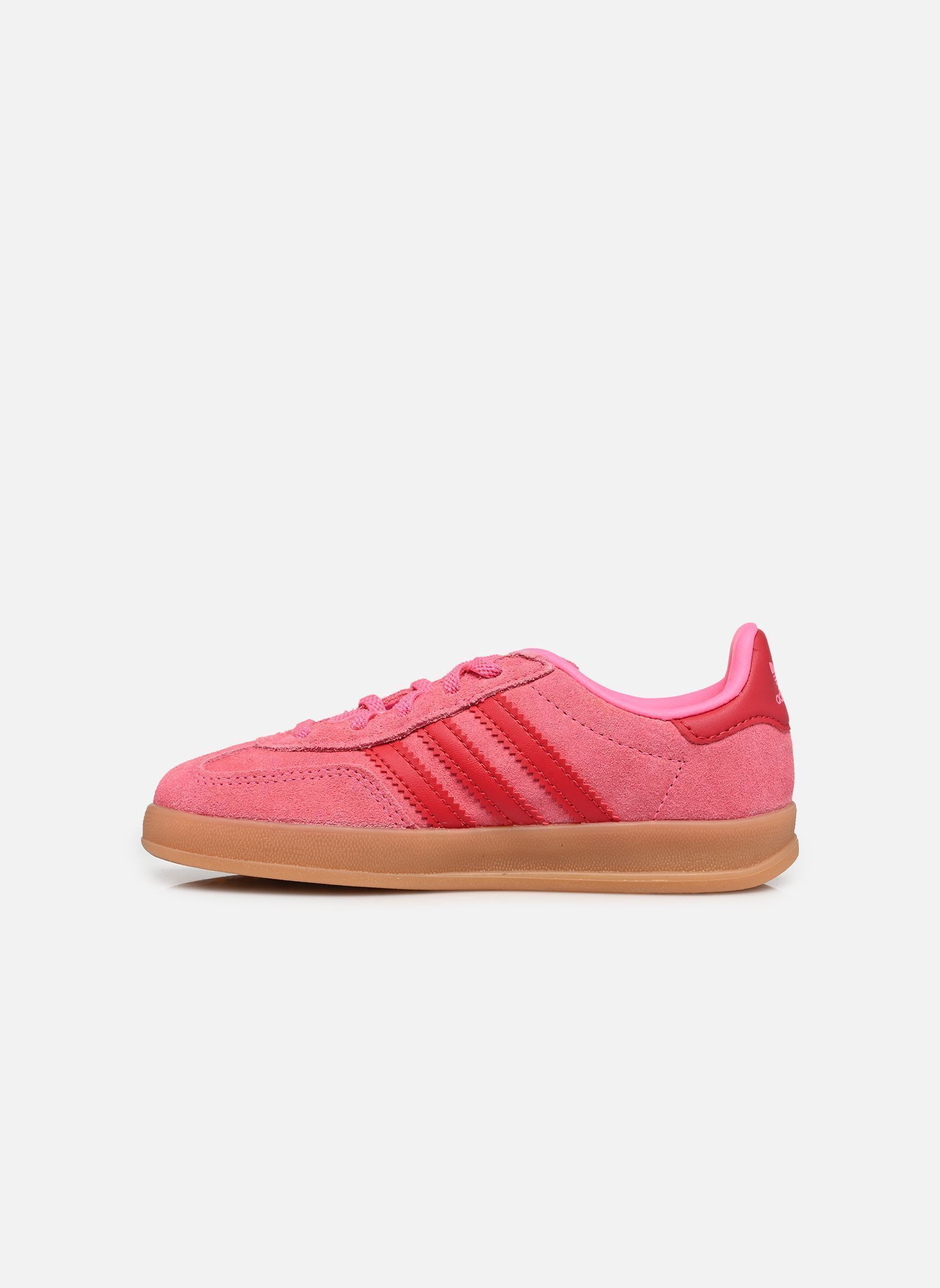 Baskets basses GAZELLE INDOOR CF E fille rose adidas originals Baskets basses GAZELLE INDOOR CF E fille rose LUCPNK/TMVIRE/GOLDMT