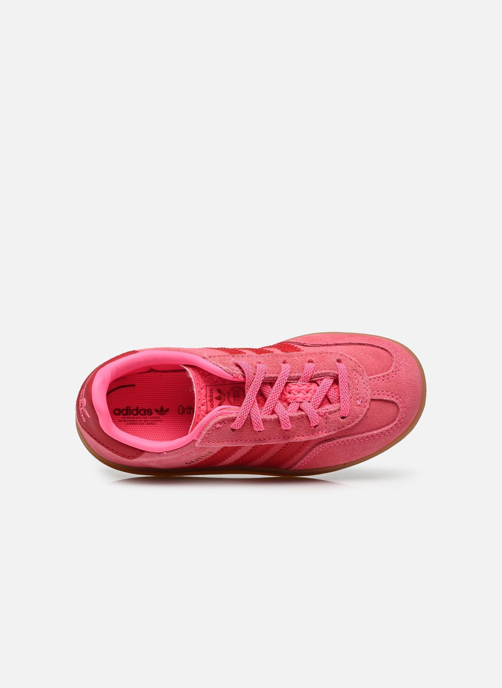 Baskets basses GAZELLE INDOOR CF E fille rose adidas originals Baskets basses GAZELLE INDOOR CF E fille rose LUCPNK/TMVIRE/GOLDMT