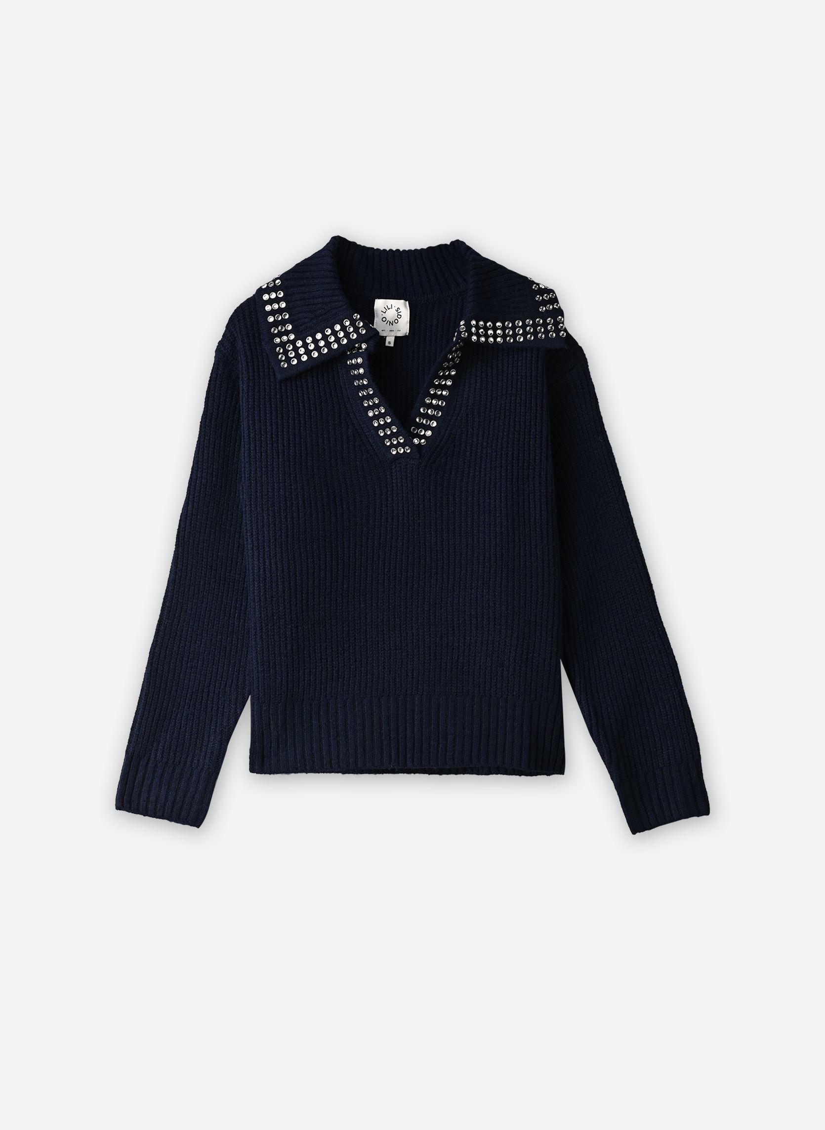 Pullover Young Ladies Knitted Sweater-EL1169EN damen marineblau Lili Sidonio Pullover Young Ladies Knitted Sweater-EL1169EN damen marineblau NAVY BLUE