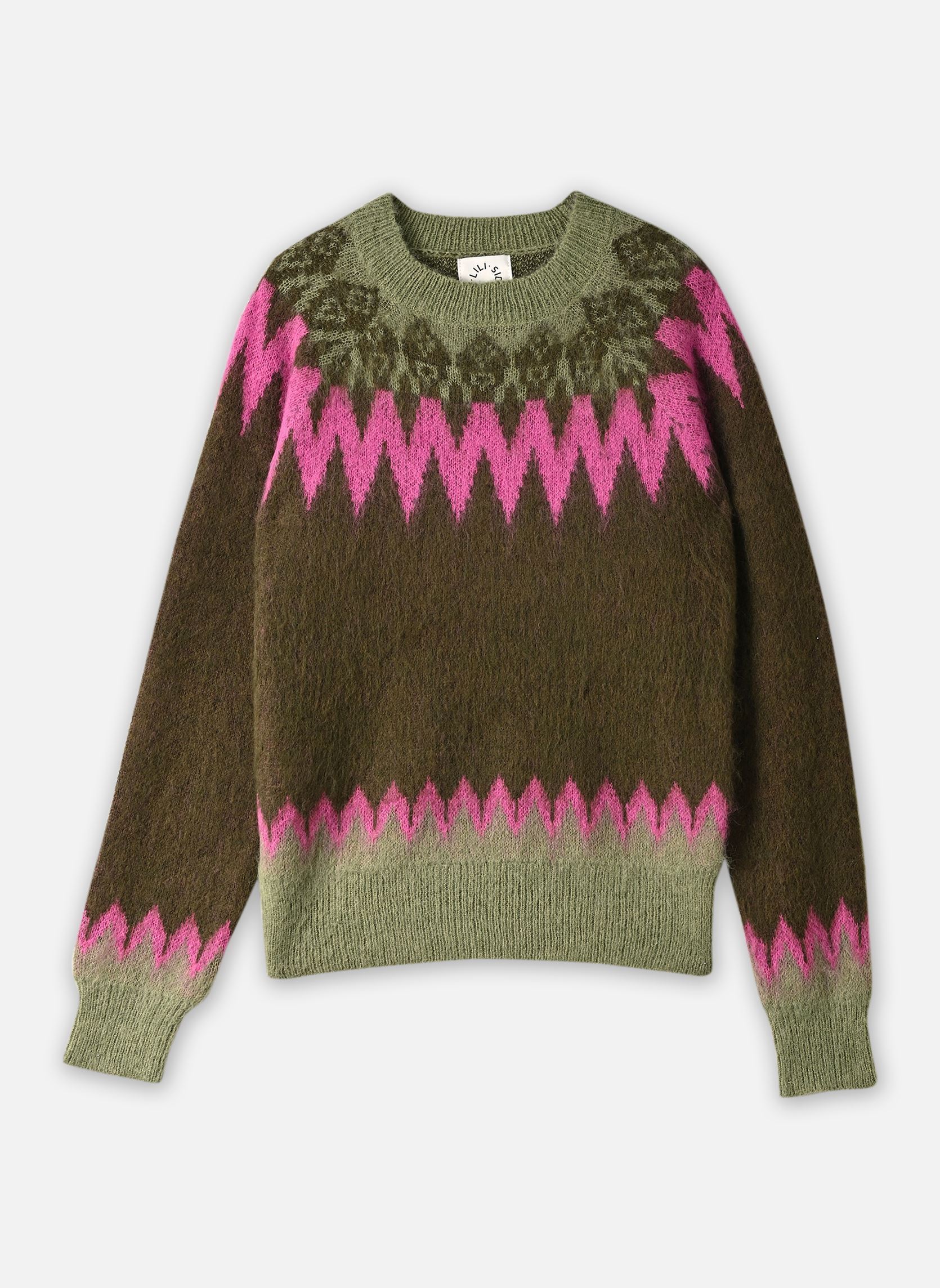 Pulls Young Ladies Knitted Sweater-LAL714EN femme vert Lili Sidonio Pulls Young Ladies Knitted Sweater-LAL714EN femme vert KHAKI