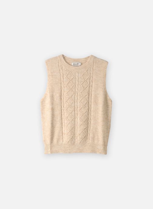 Molly Bracken Truien Ladies Knitted Sleeveless Sweater-LA2046 dames beige