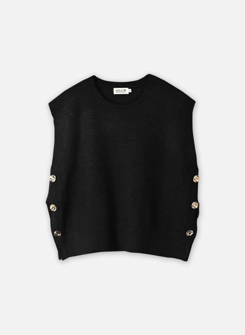 Molly Bracken Pulls Ladies Knitted Sleeveless Sweater-M163EH femme gris